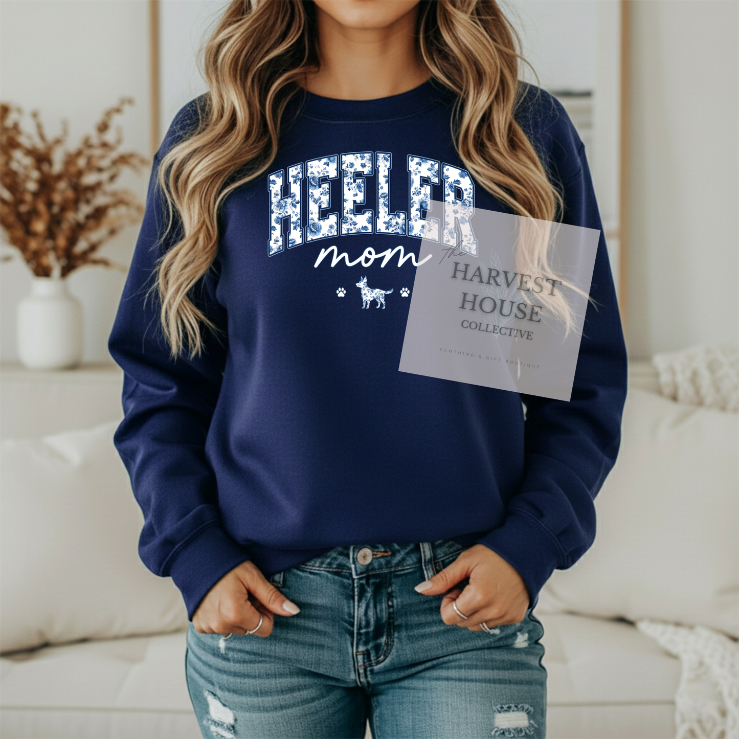 Floral Heeler Mom Shirt