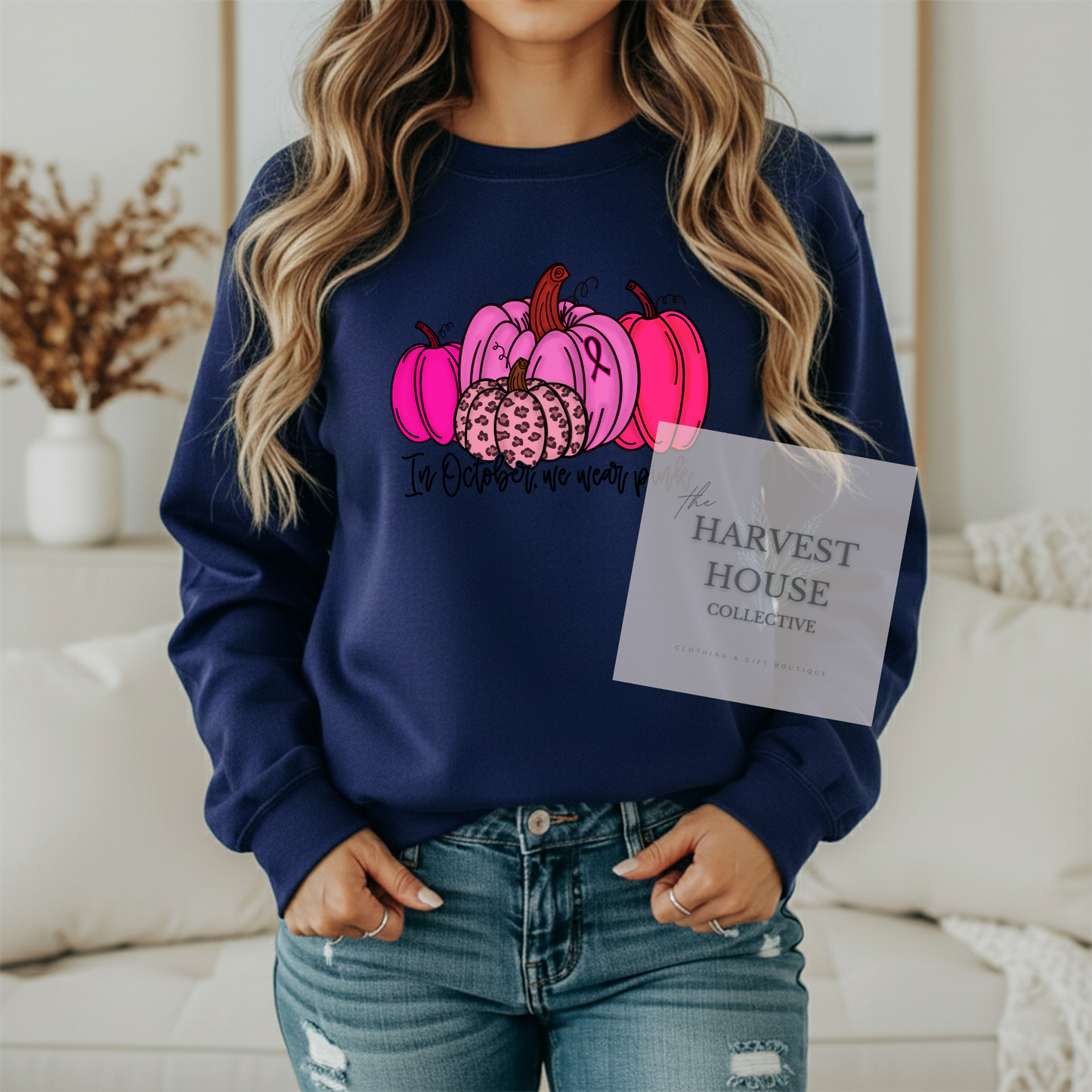 In October We Wear Pink Crewneck & Hoodie