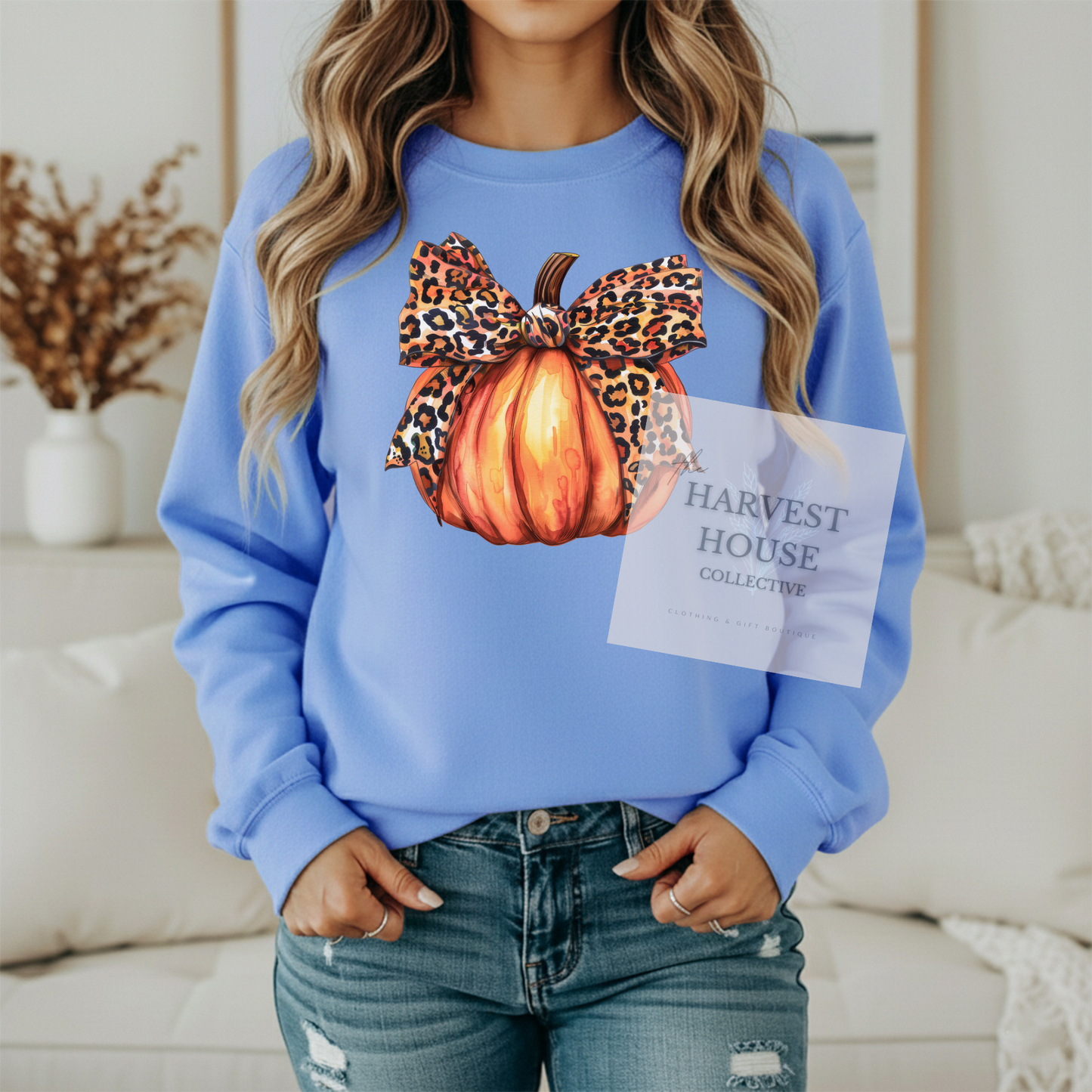 Leopard Pumpkin Crewneck