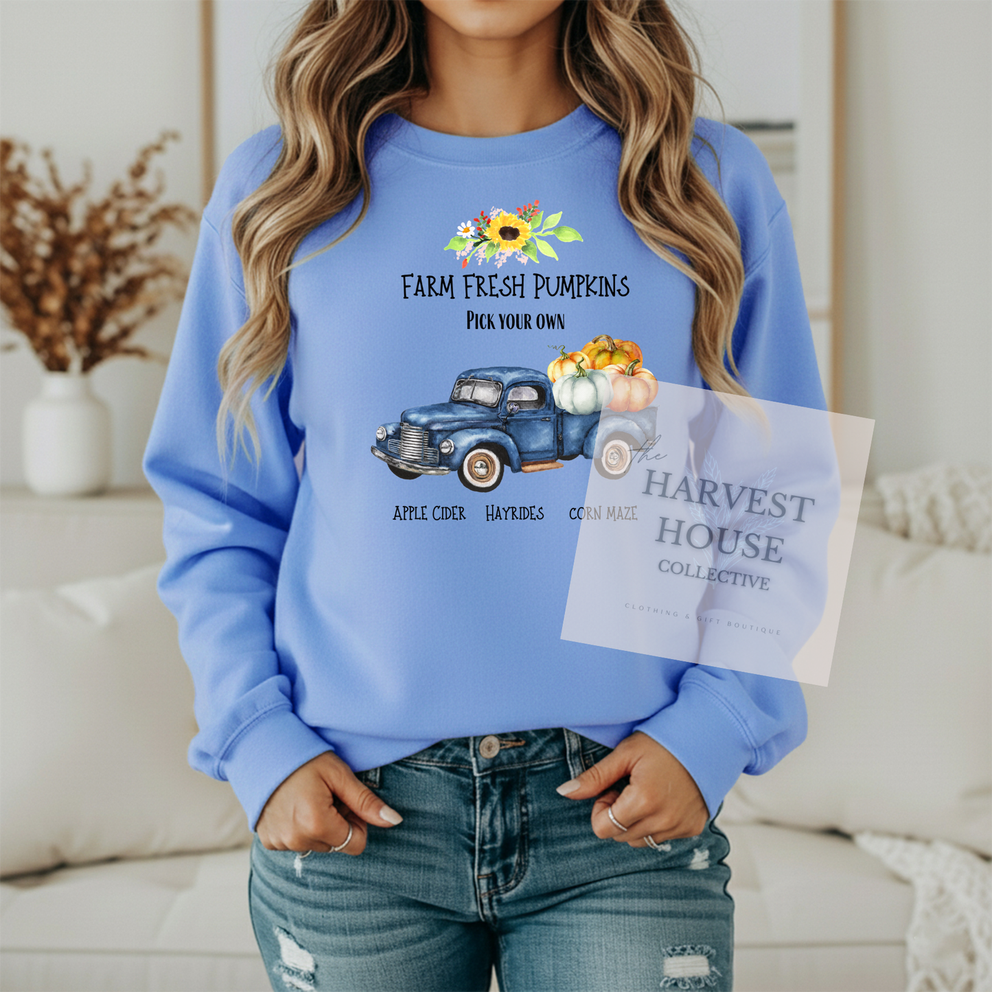 Farm Fresh Pumpkins Crewneck