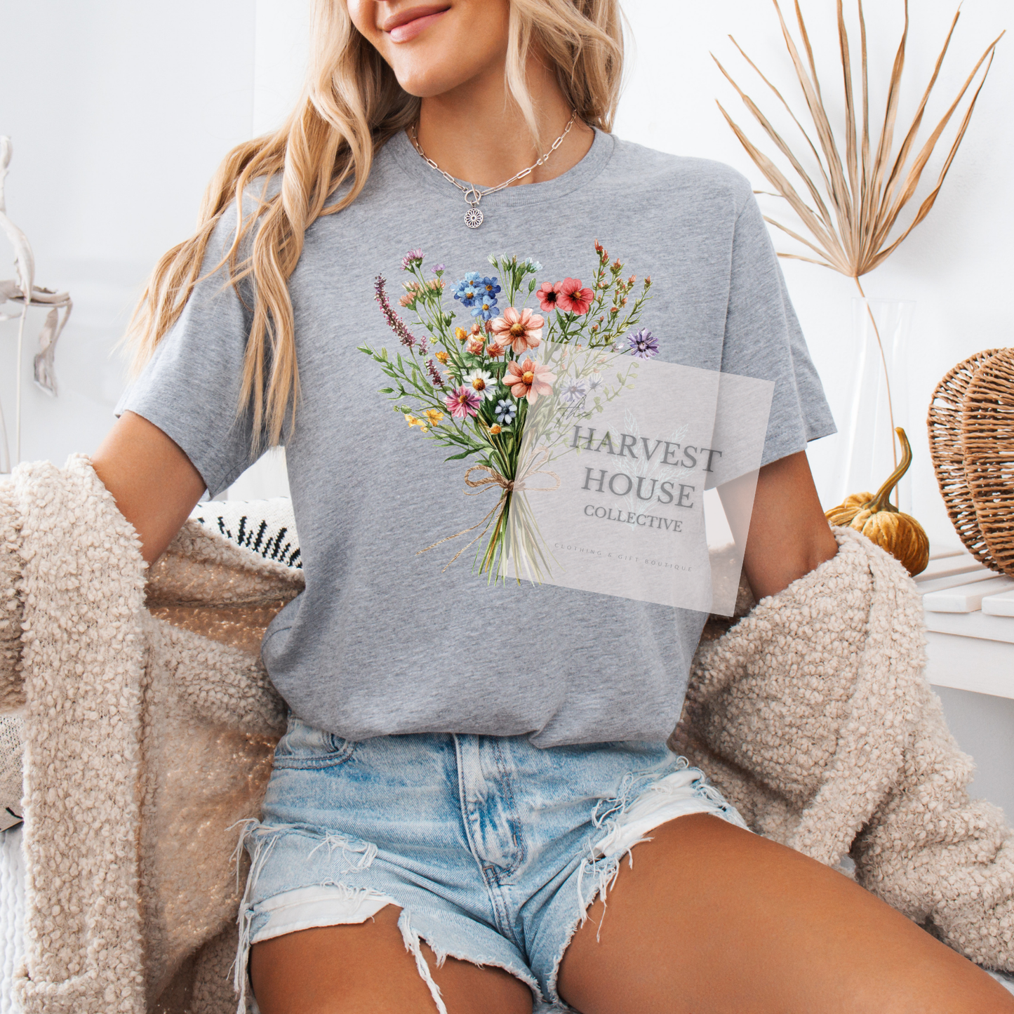 Floral Bouquet Bella Canvas Tee