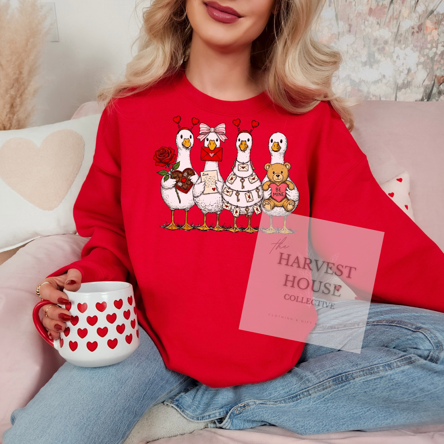 Valentine's Day Geese Crewneck & Hoodie