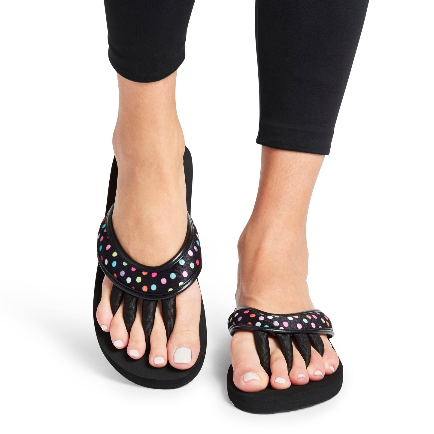 Polka Dot Toe Separator Sandals