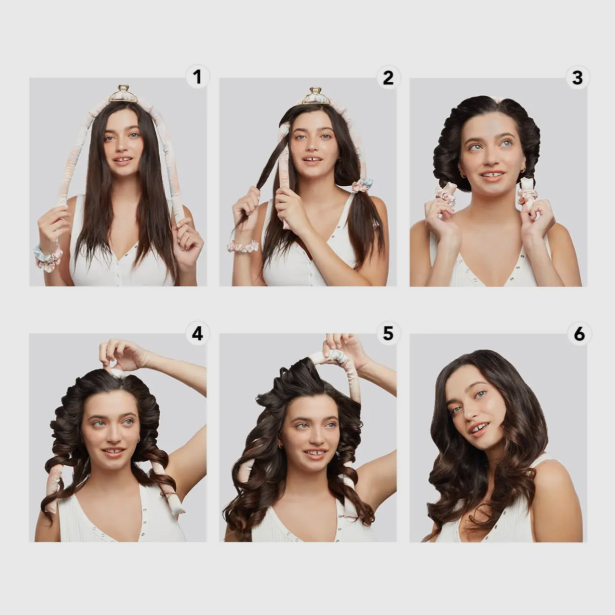 Heat less curling set