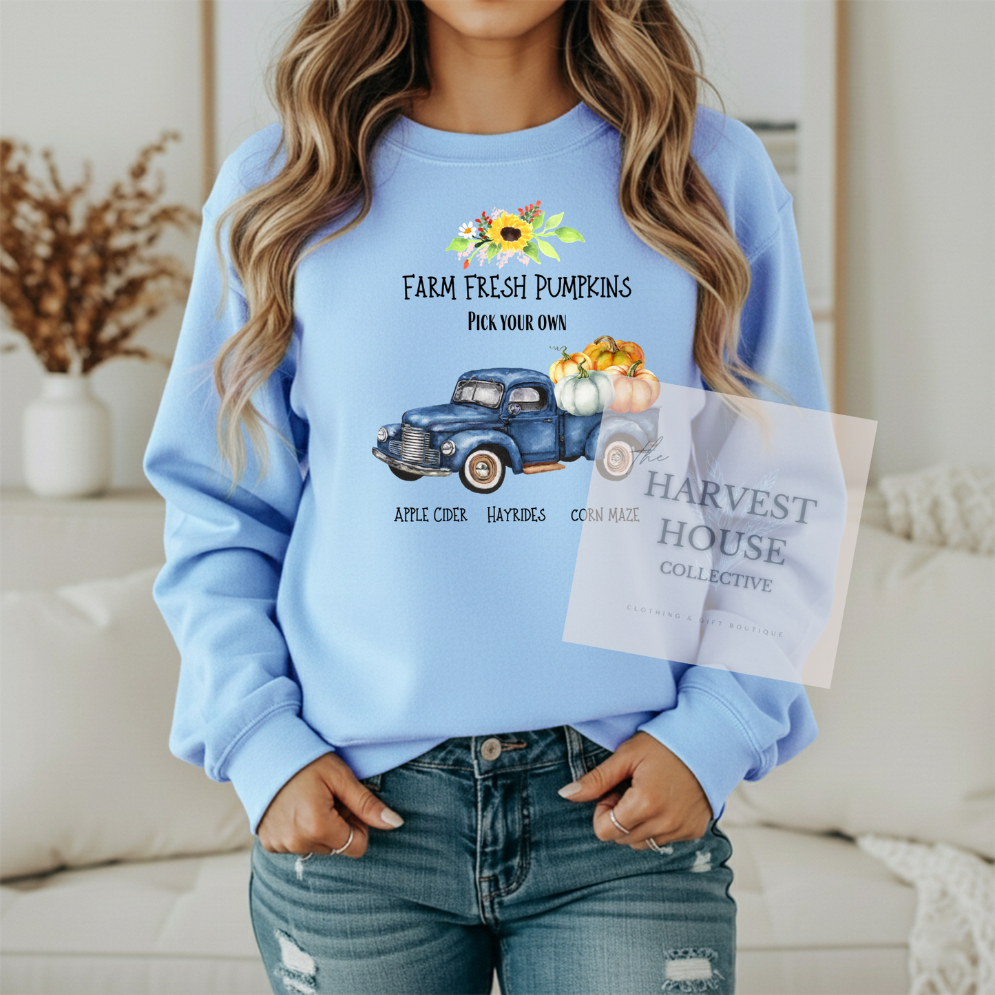 Farm Fresh Pumpkins Crewneck