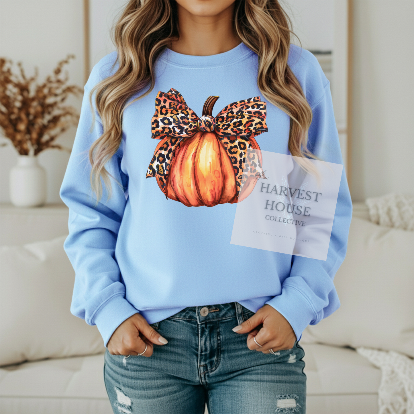 Leopard Pumpkin Crewneck