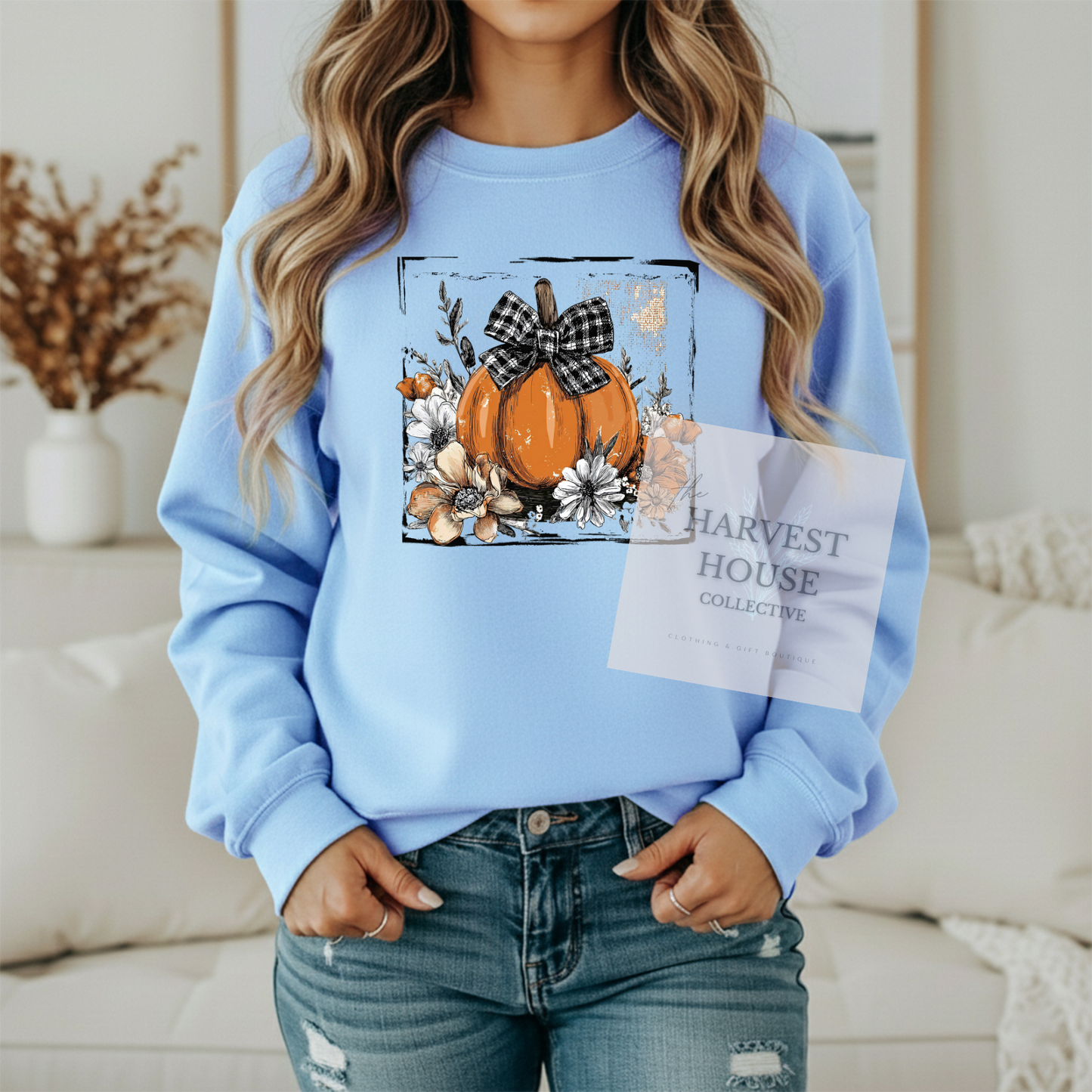 Pretty Fall pumpkin Crewneck