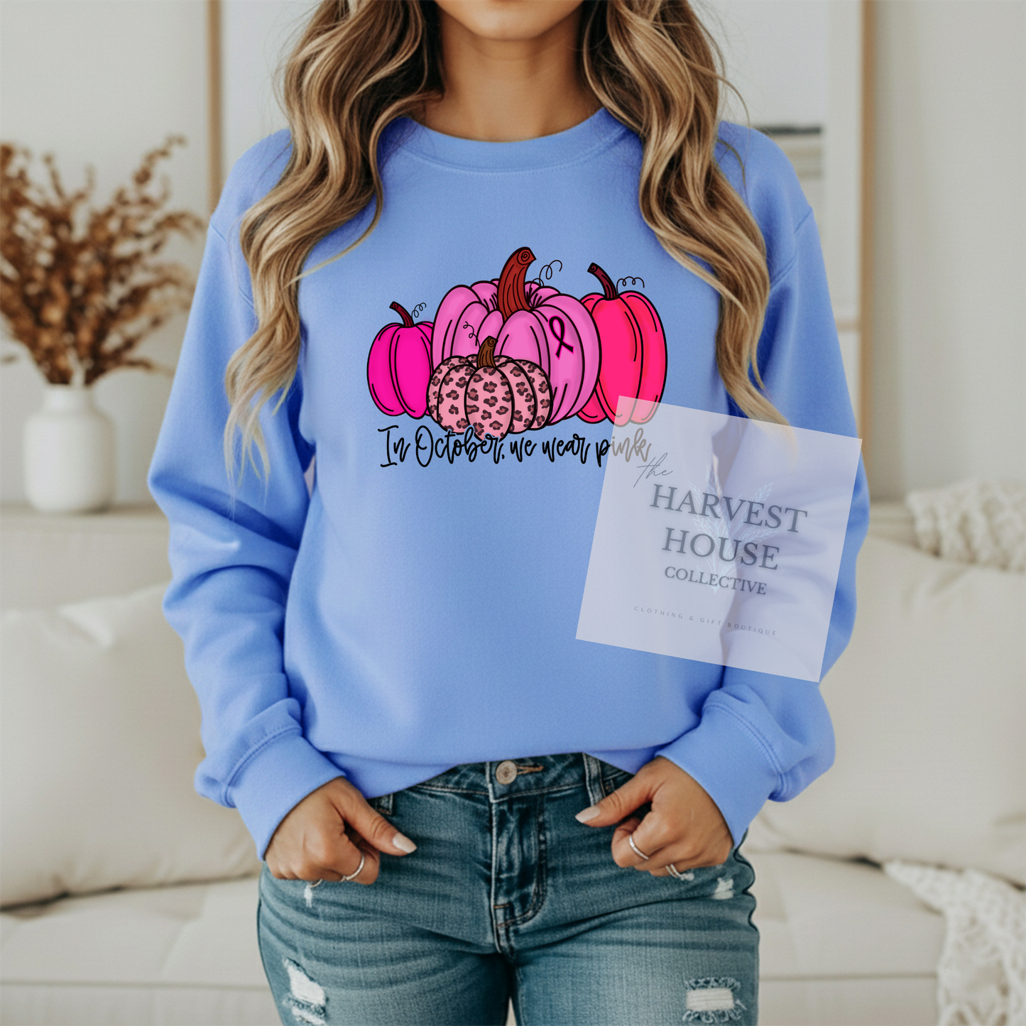 In October We Wear Pink Crewneck & Hoodie
