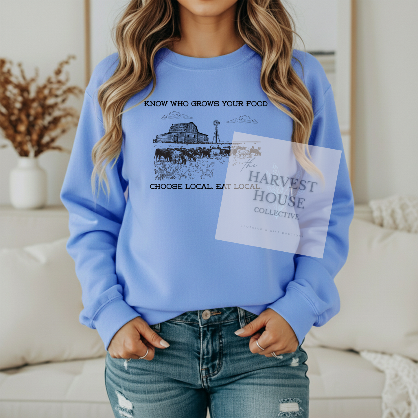 Know Who Grows Your Food Crewneck & Hoodie