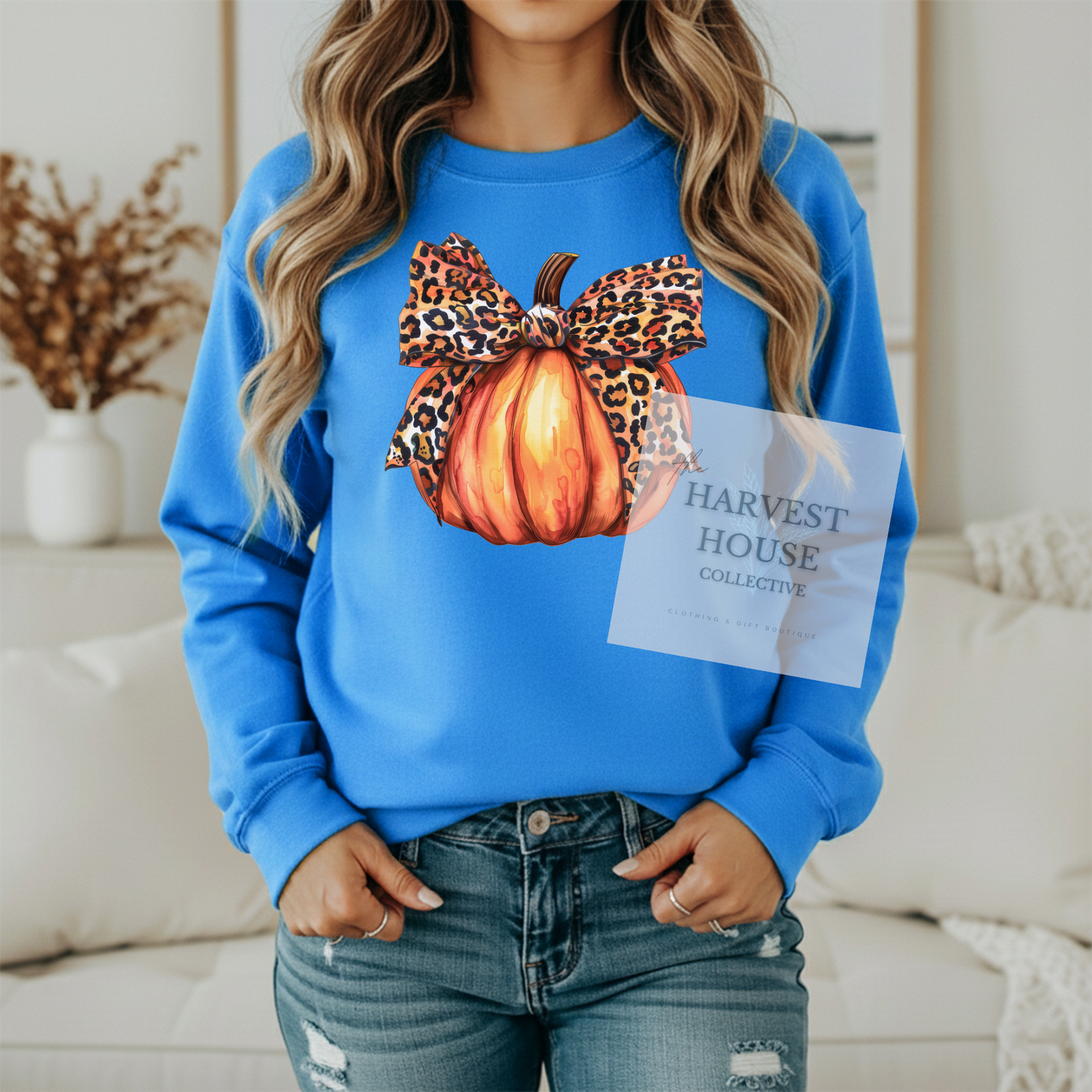 Leopard Pumpkin Crewneck