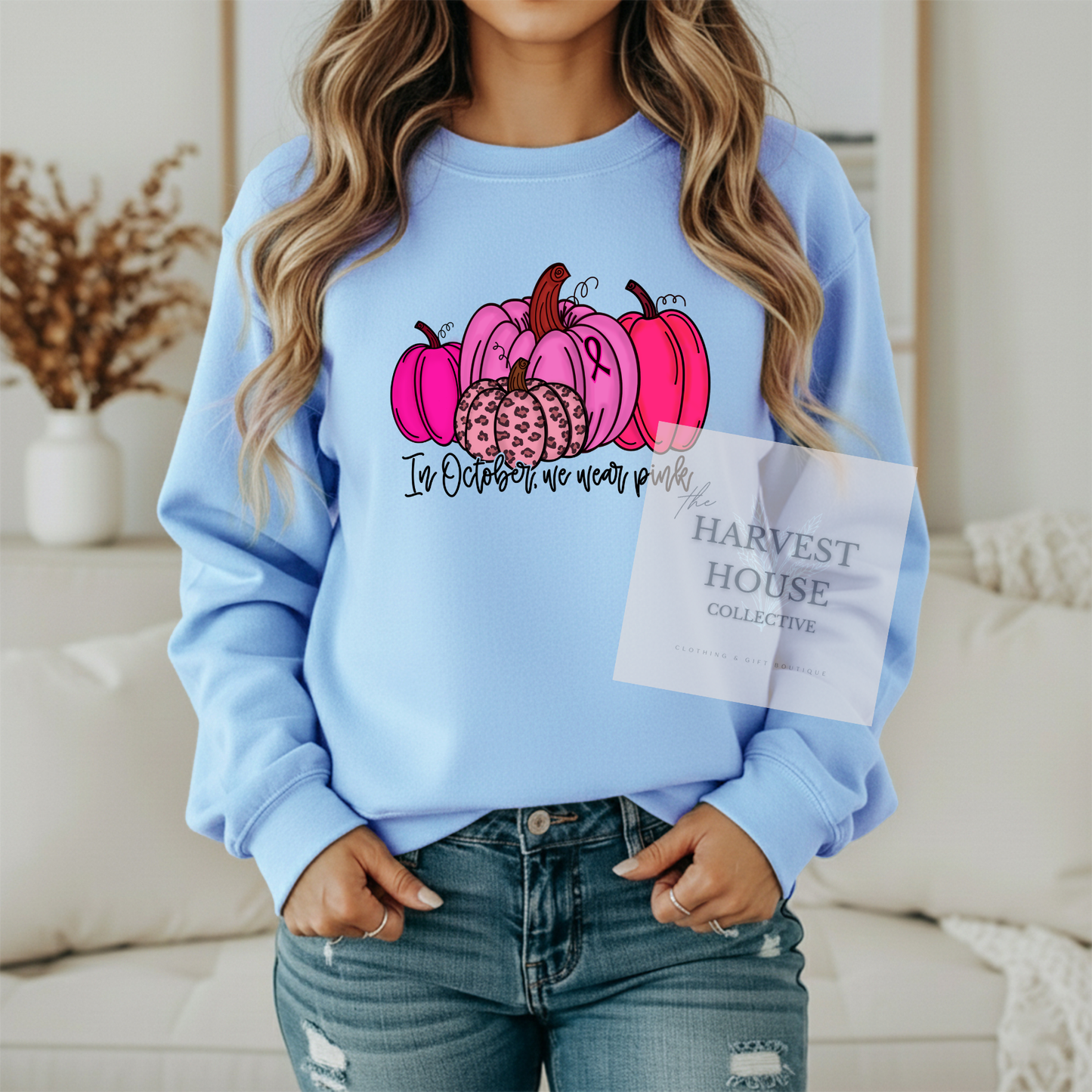 In October We Wear Pink Crewneck & Hoodie