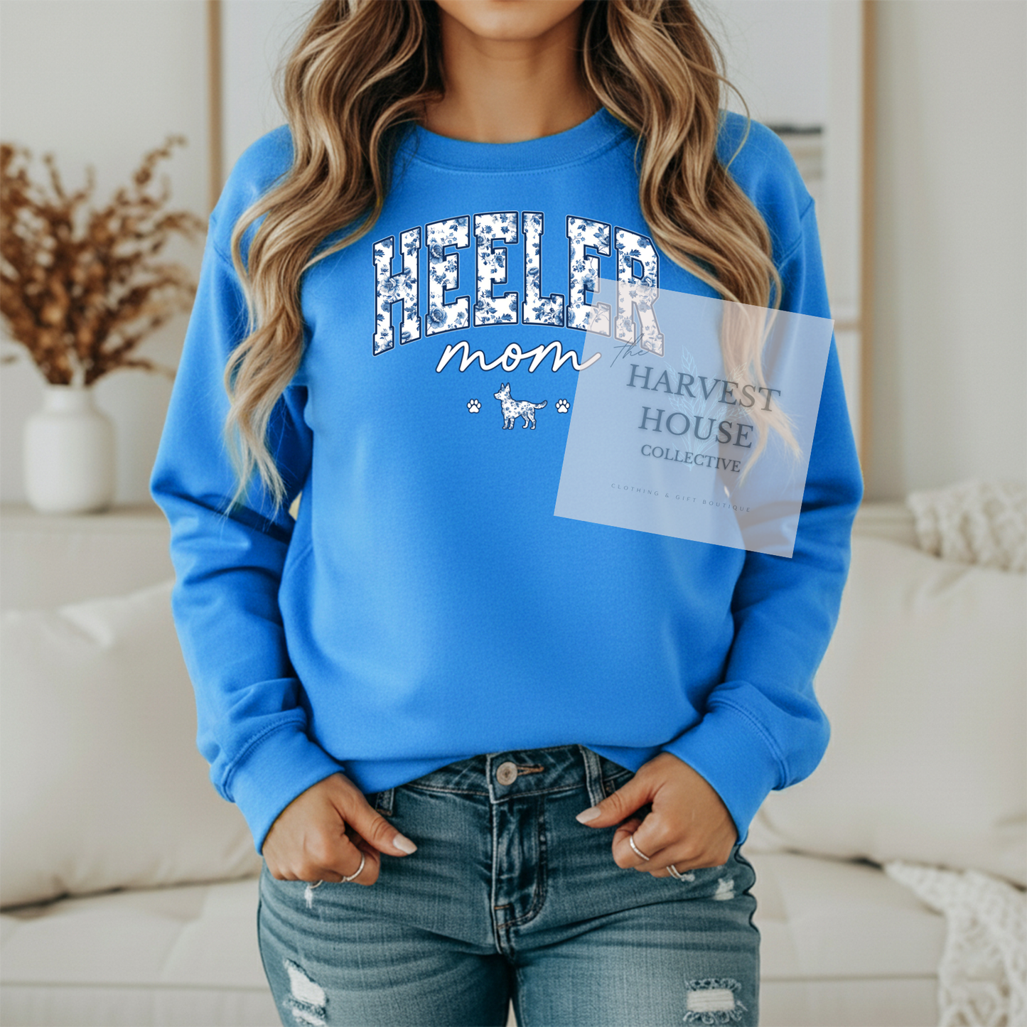 Floral Heeler Mom Shirt