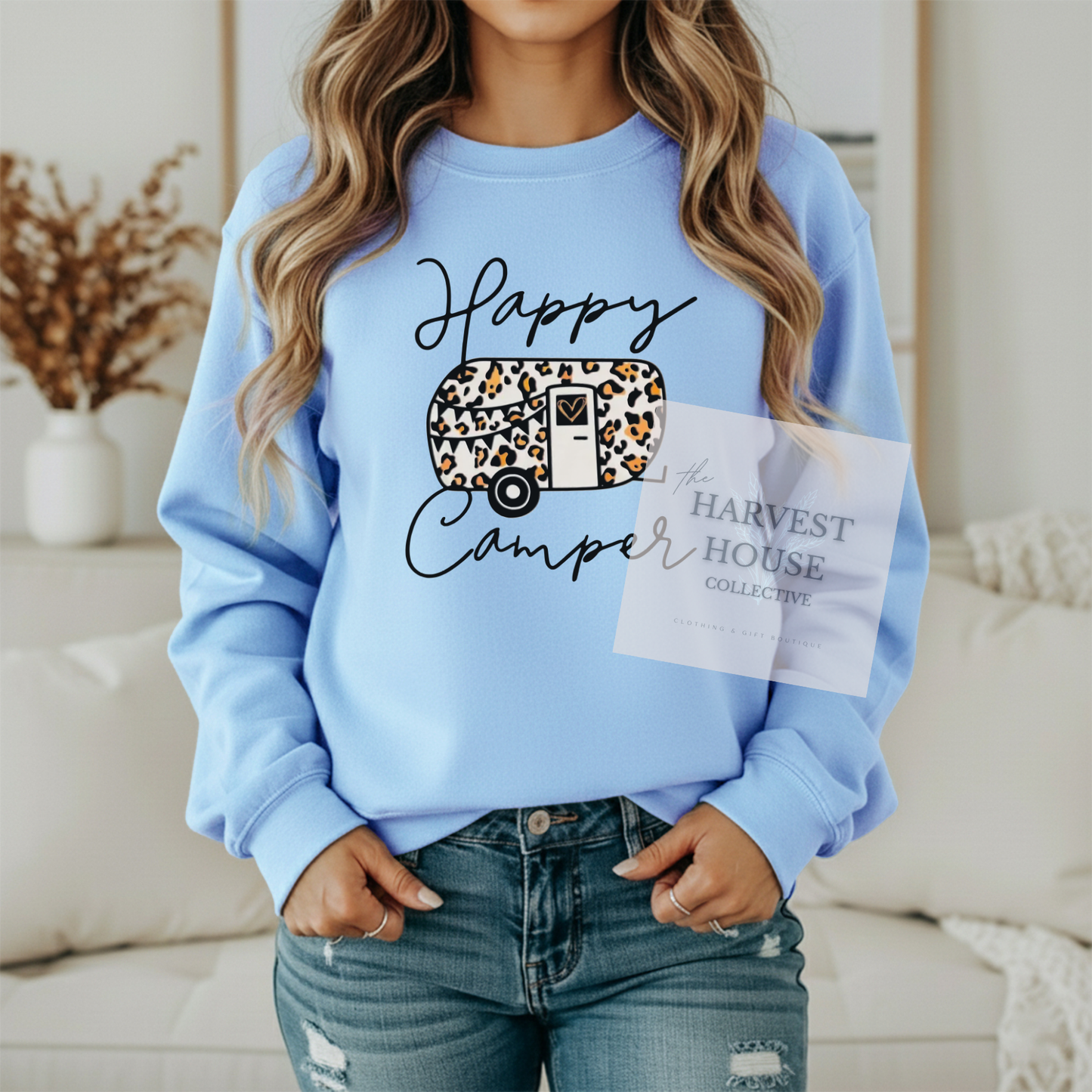 Happy Camper Gildan Crewneck & Hoodie