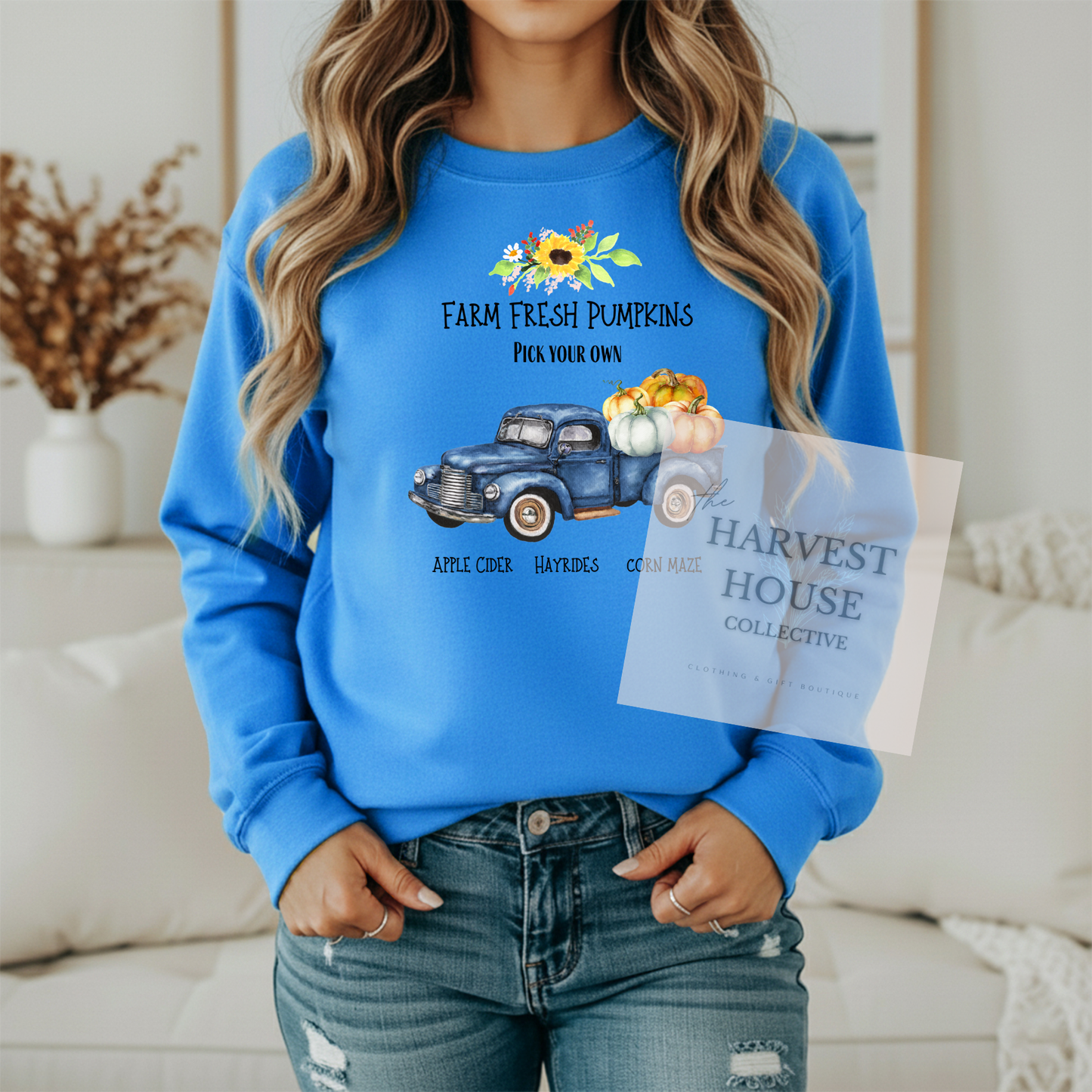 Farm Fresh Pumpkins Crewneck