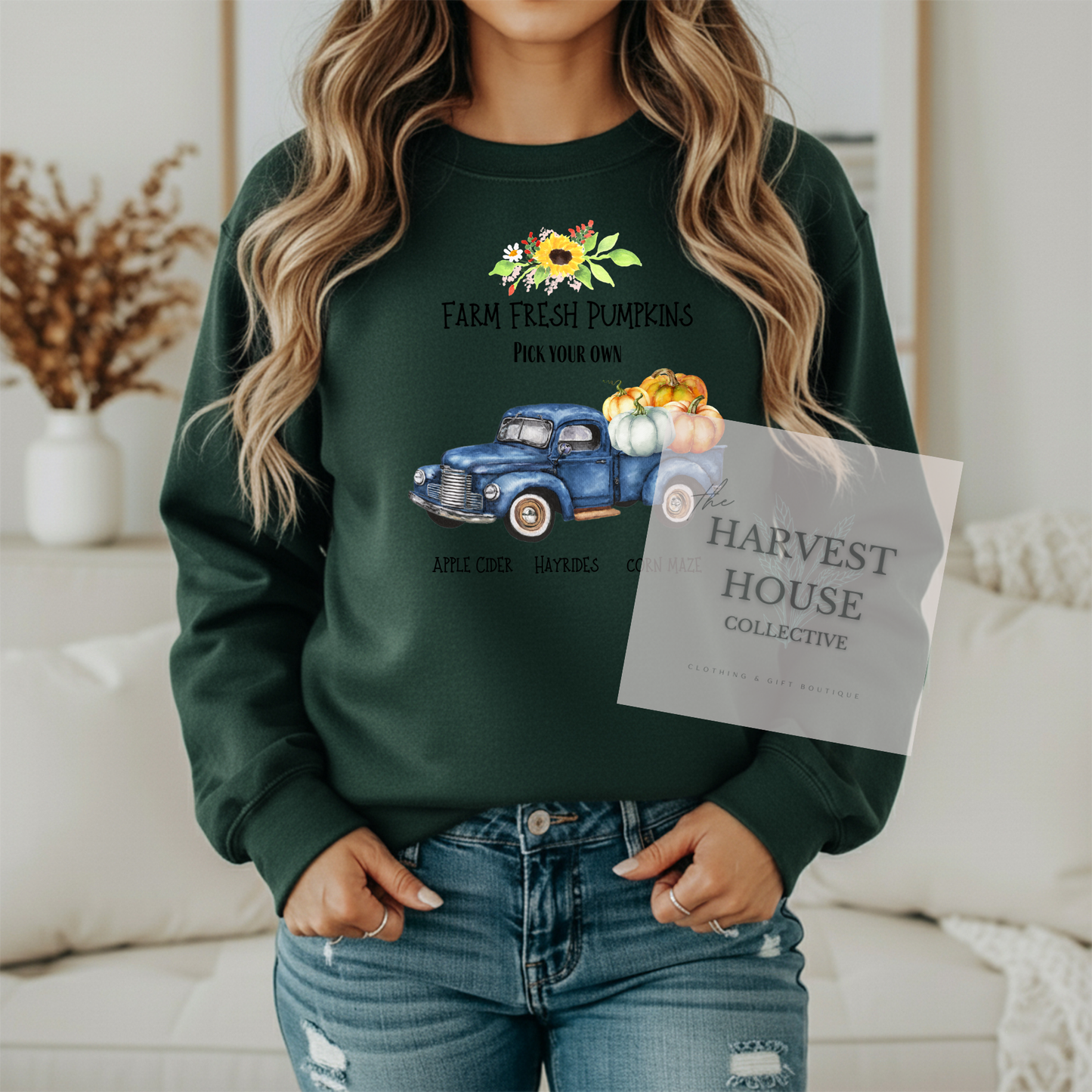 Farm Fresh Pumpkins Crewneck