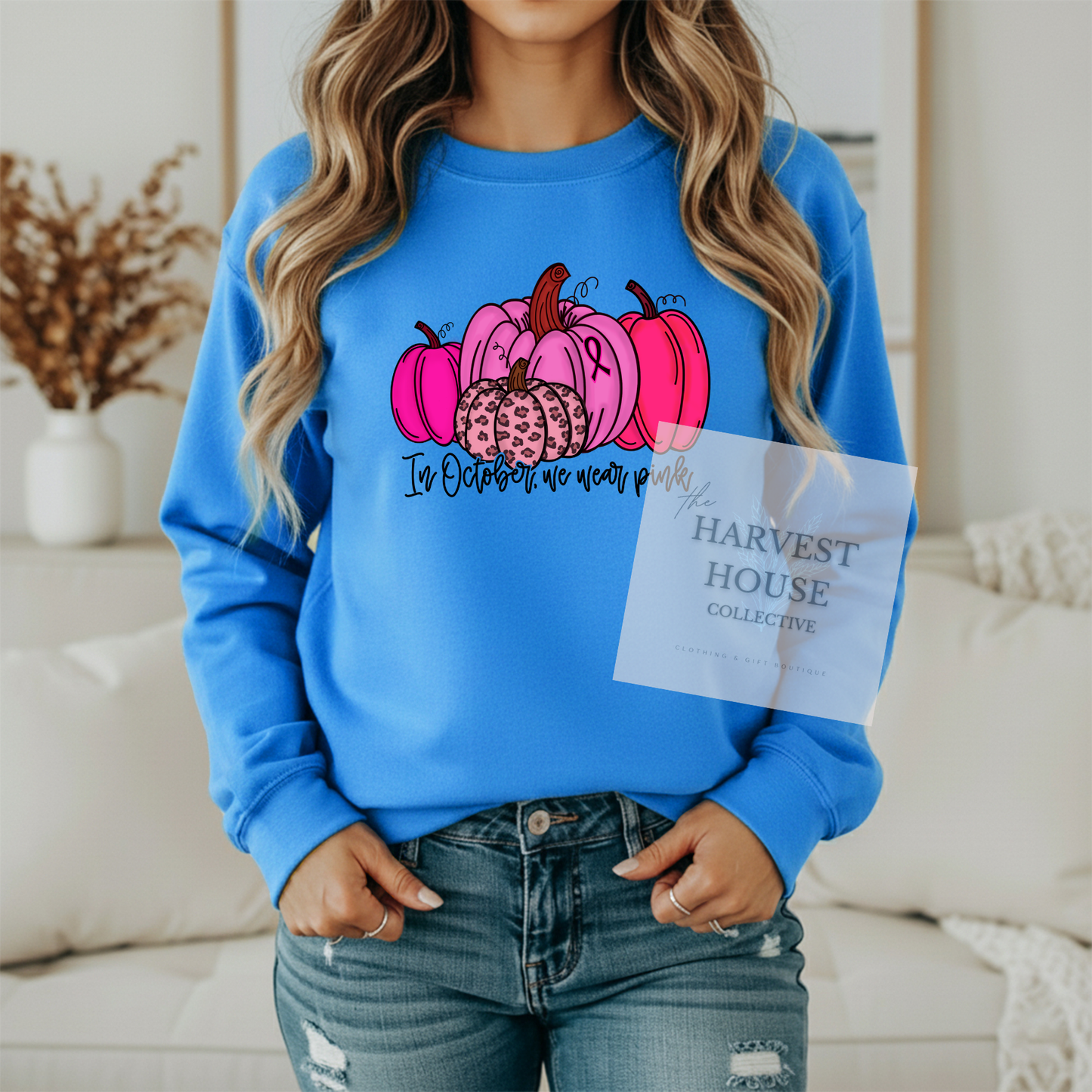 In October We Wear Pink Crewneck & Hoodie