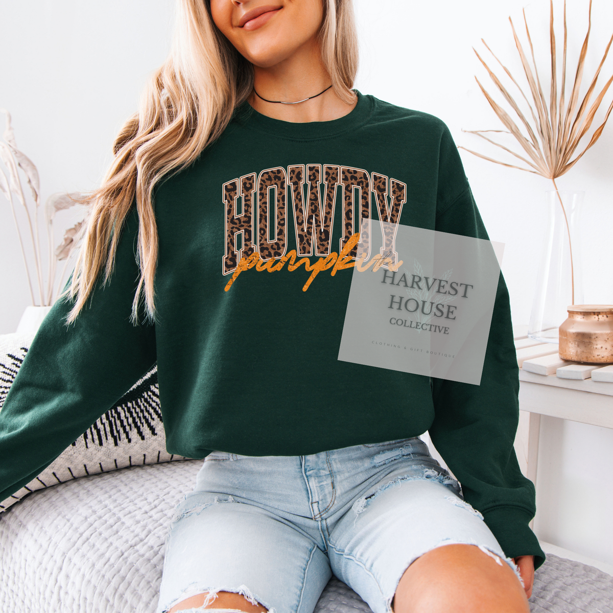 Howdy Pumpkin Crewneck & Hoodie