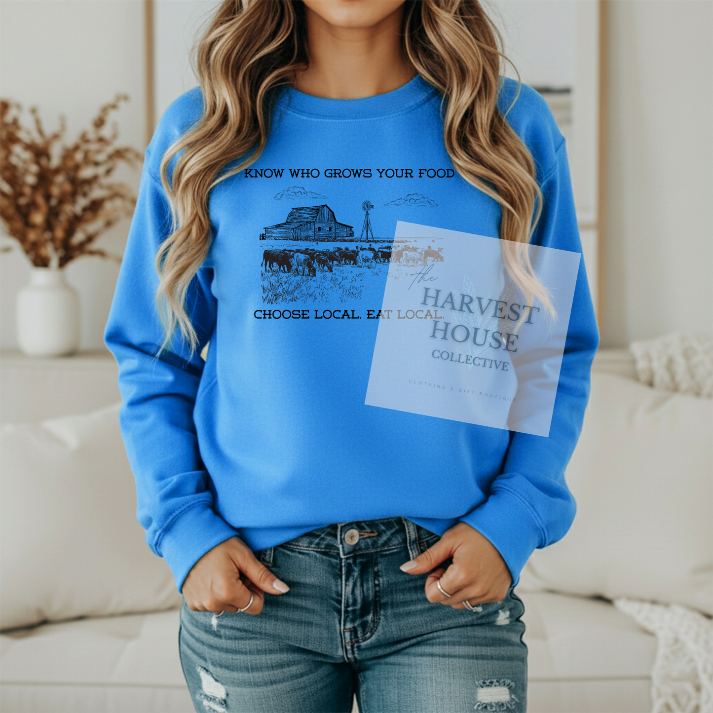 Know Who Grows Your Food Crewneck & Hoodie
