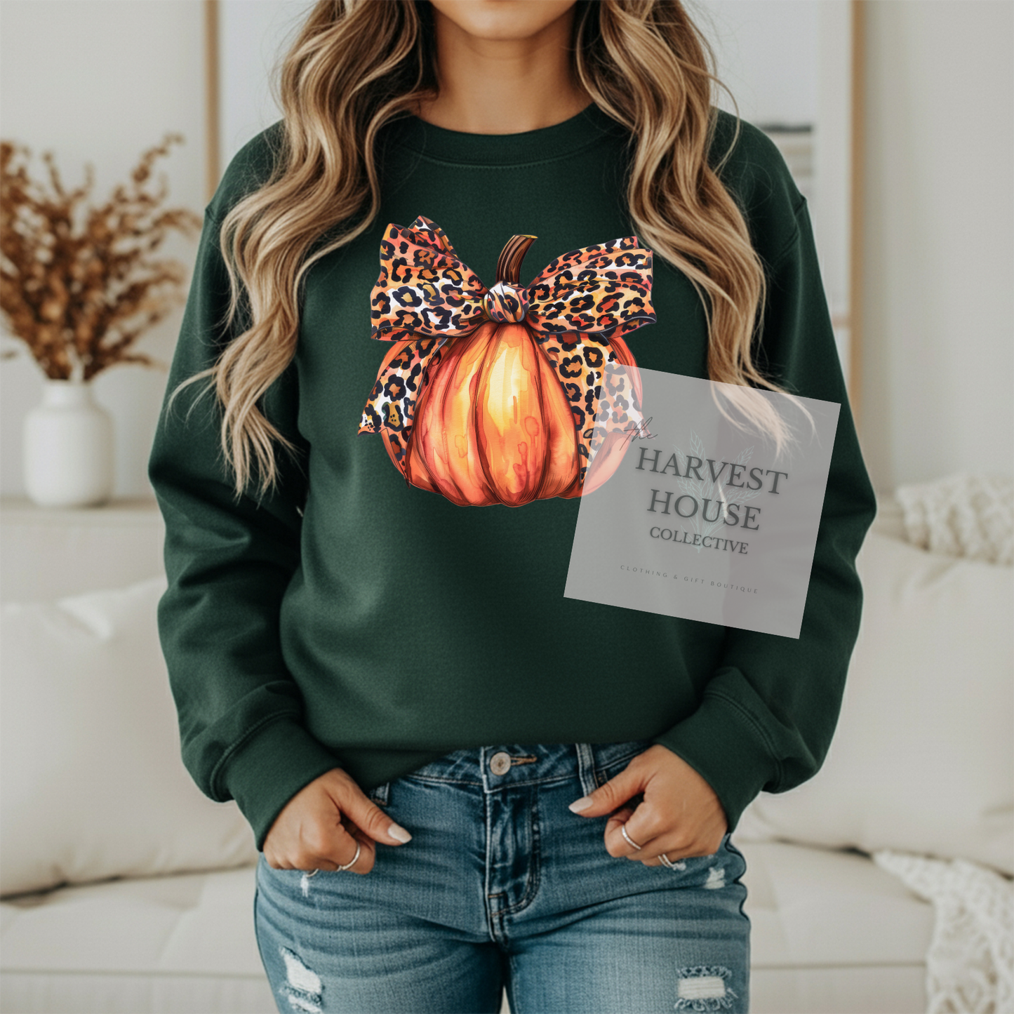 Leopard Pumpkin Crewneck