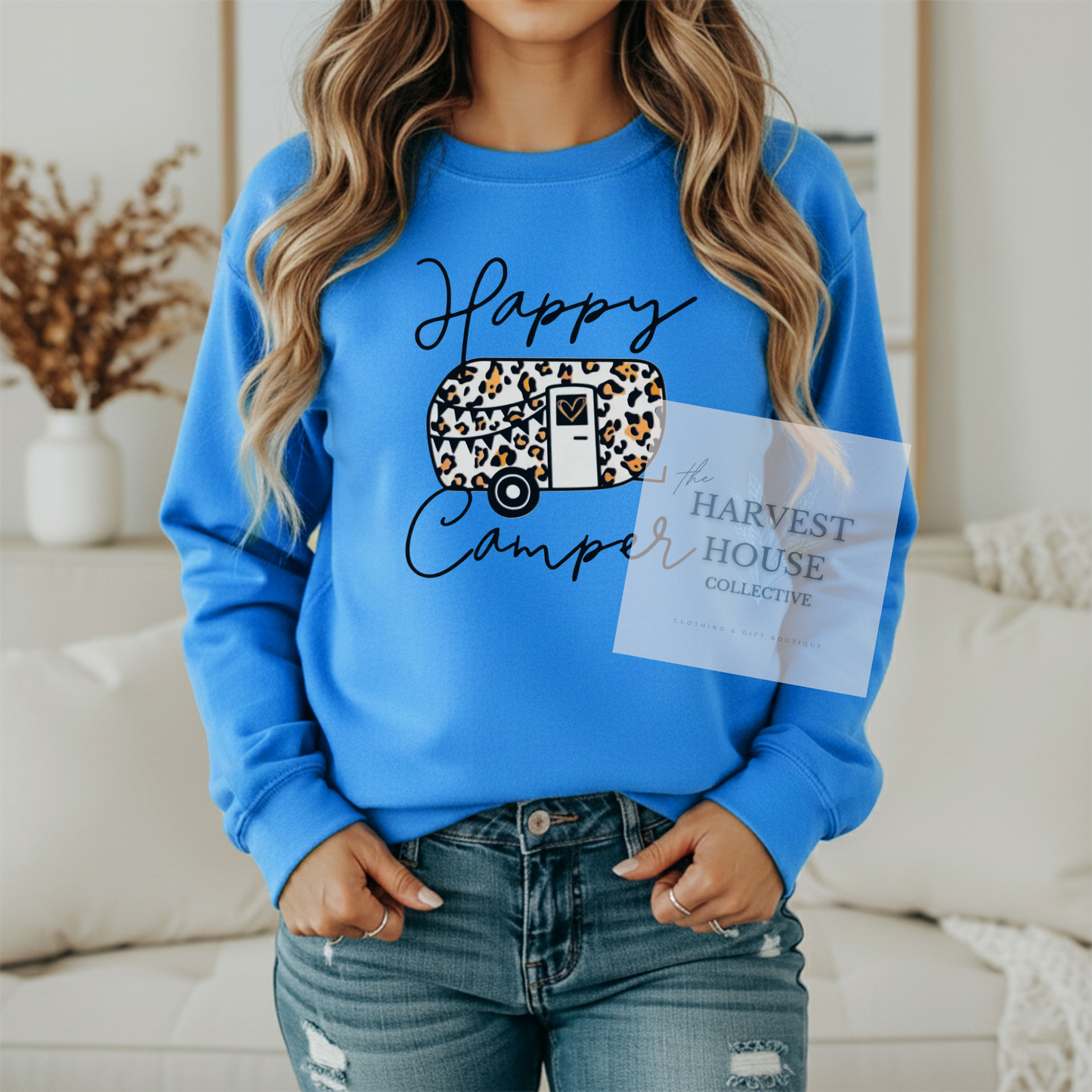 Happy Camper Gildan Crewneck & Hoodie
