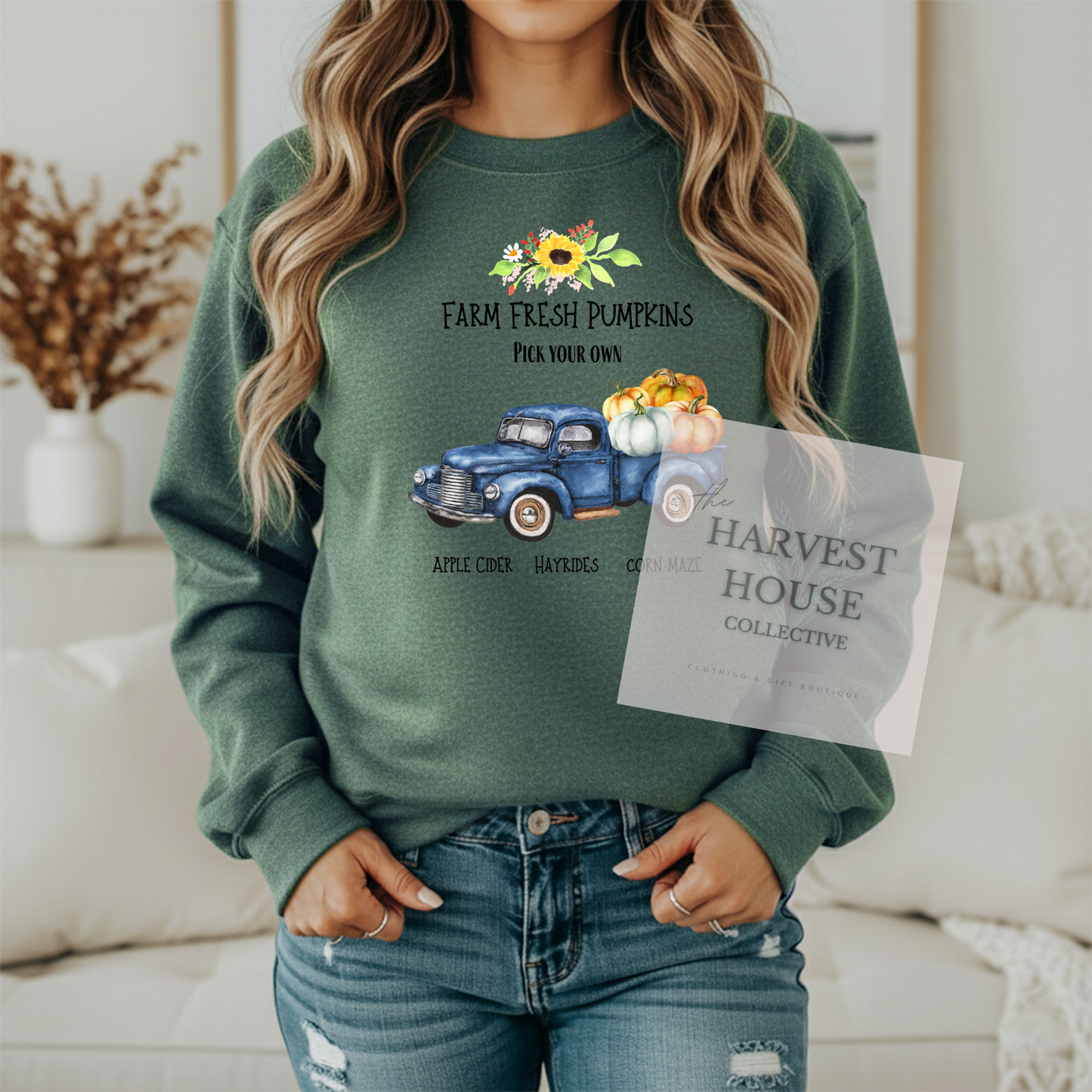 Farm Fresh Pumpkins Crewneck