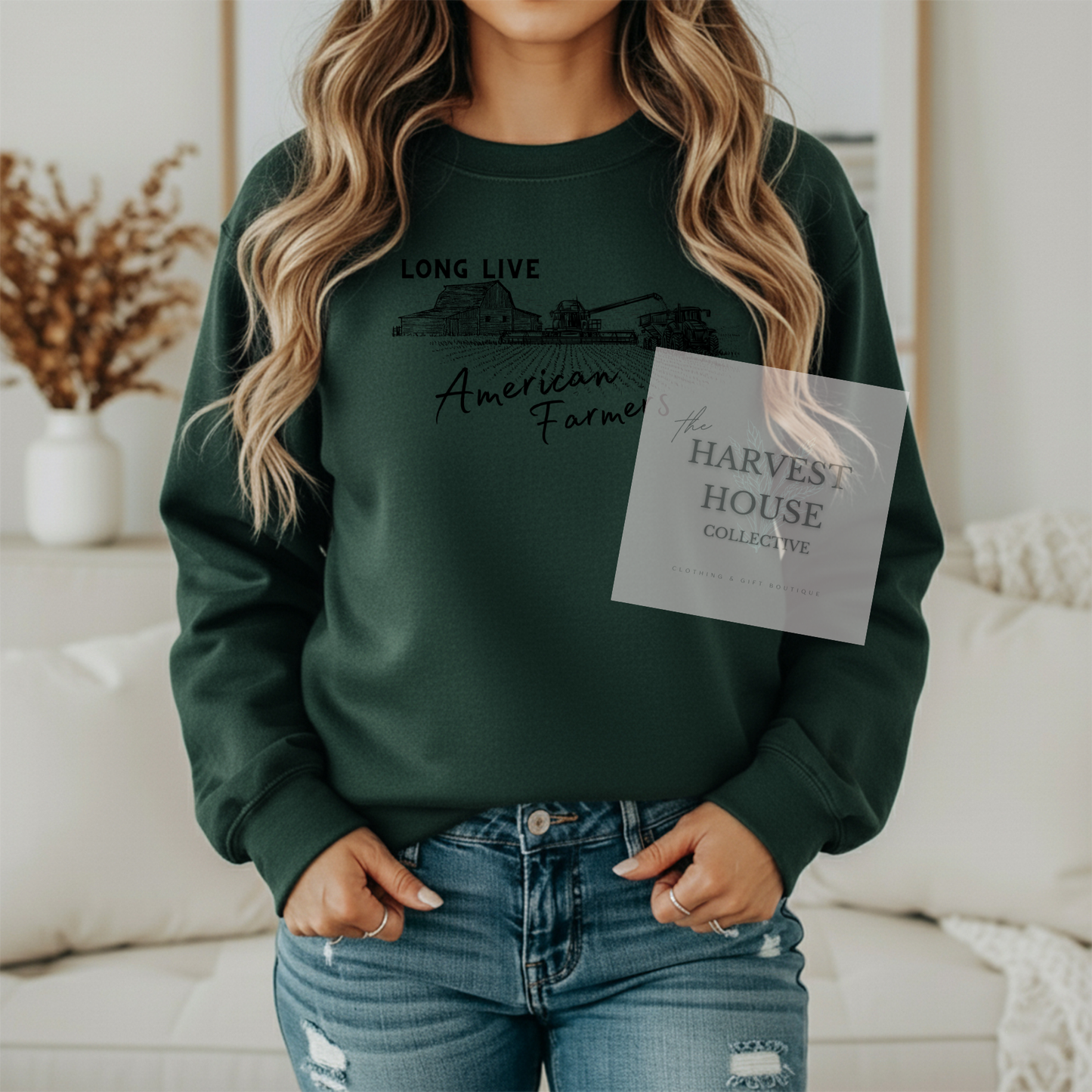 Long Live American Farmers Crewneck & Hoodie