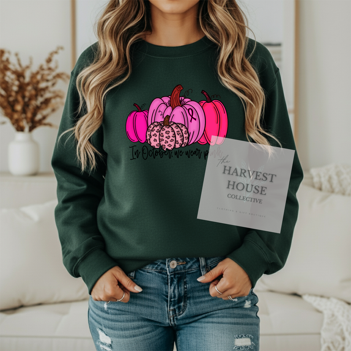 In October We Wear Pink Crewneck & Hoodie