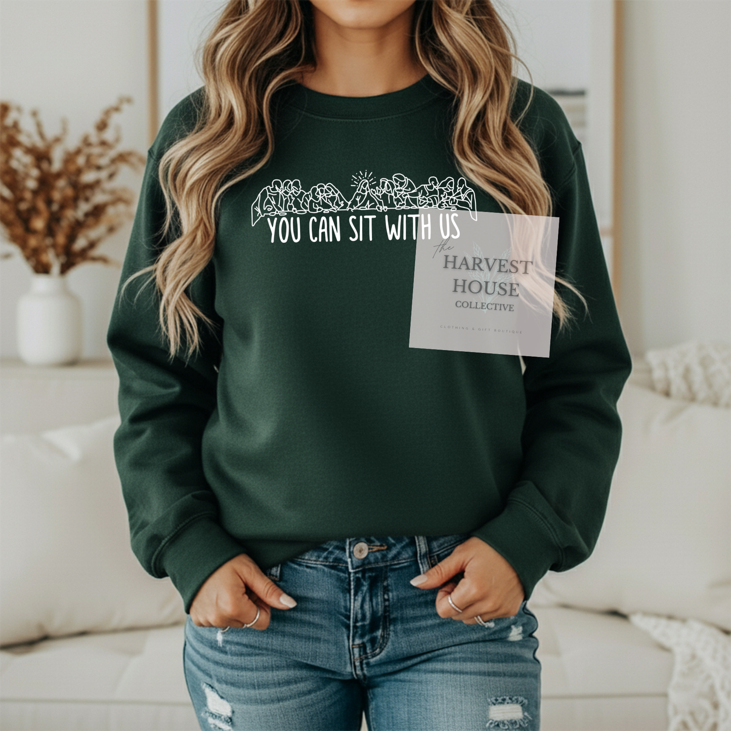 You Can Sit With Us Gildan Crewneck & Hoodie
