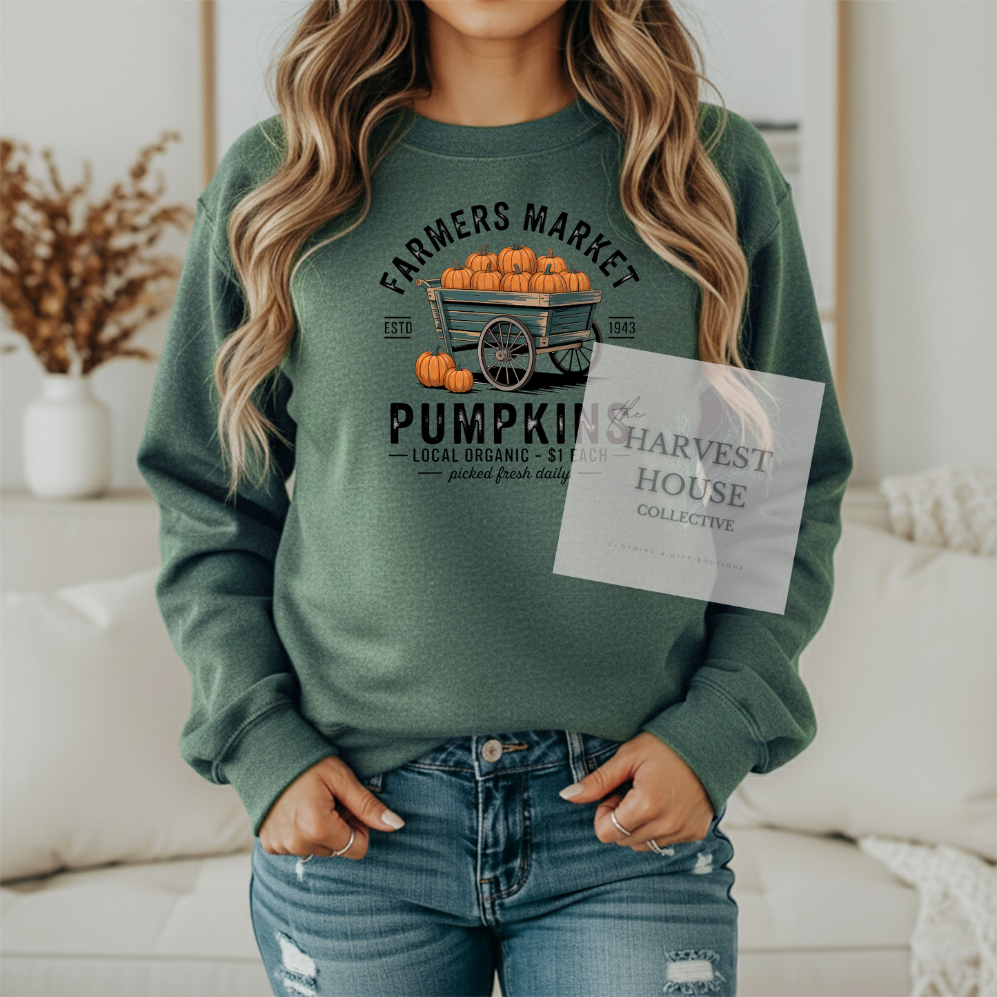 Farmers Market Gildan Hoodie & Crewneck
