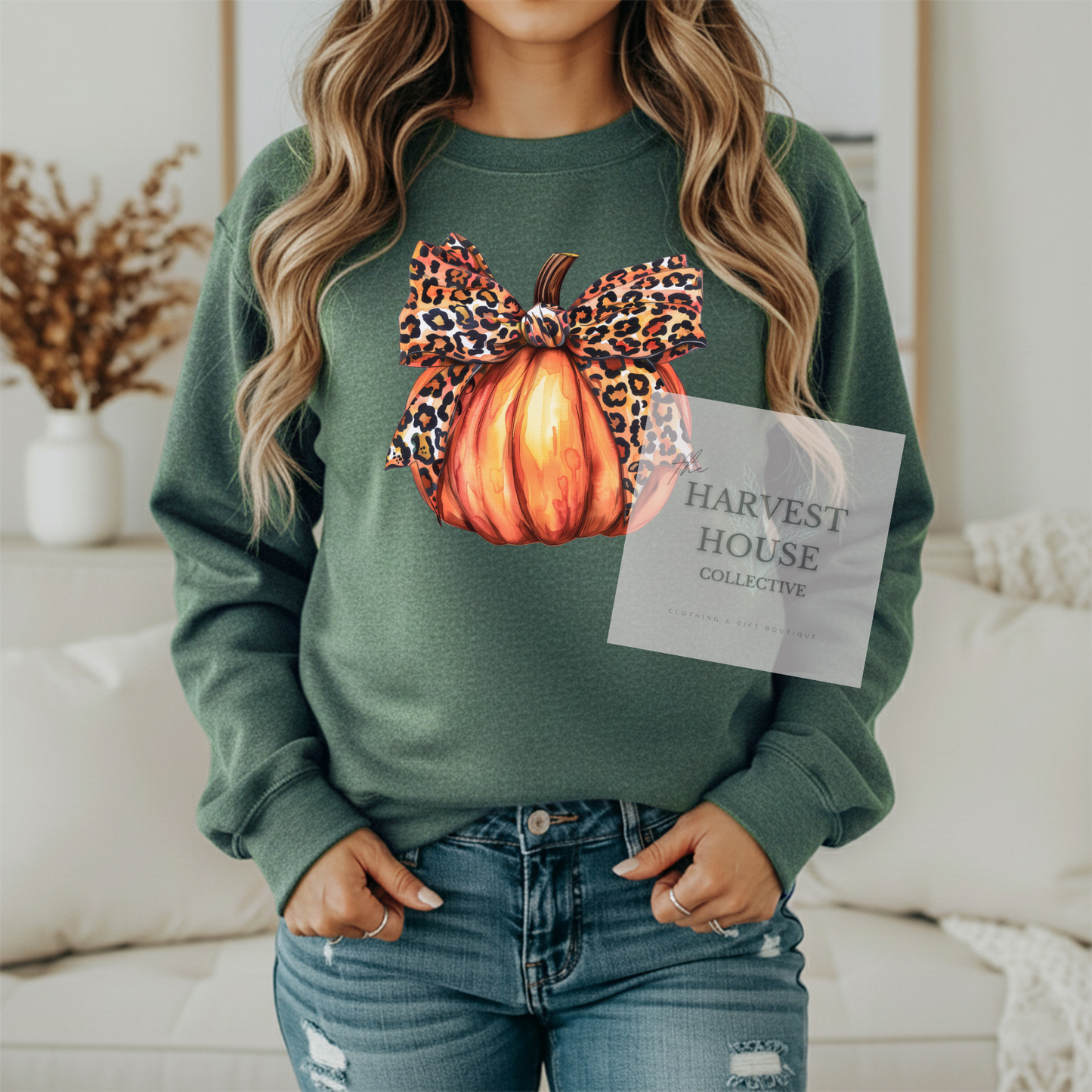 Leopard Pumpkin Crewneck