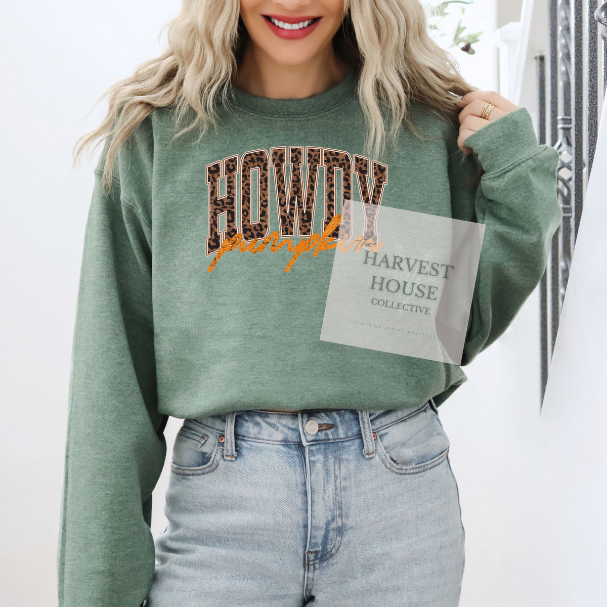 Howdy Pumpkin Crewneck & Hoodie