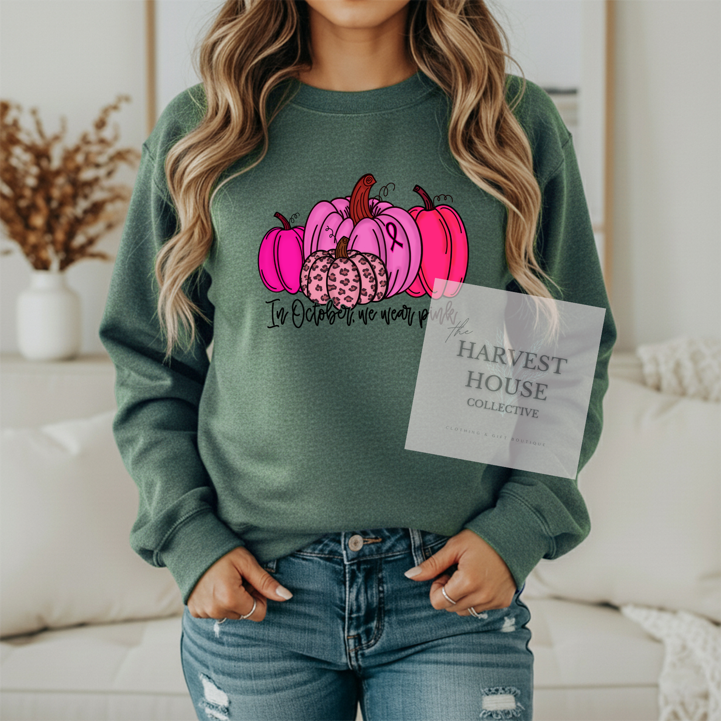 In October We Wear Pink Crewneck & Hoodie