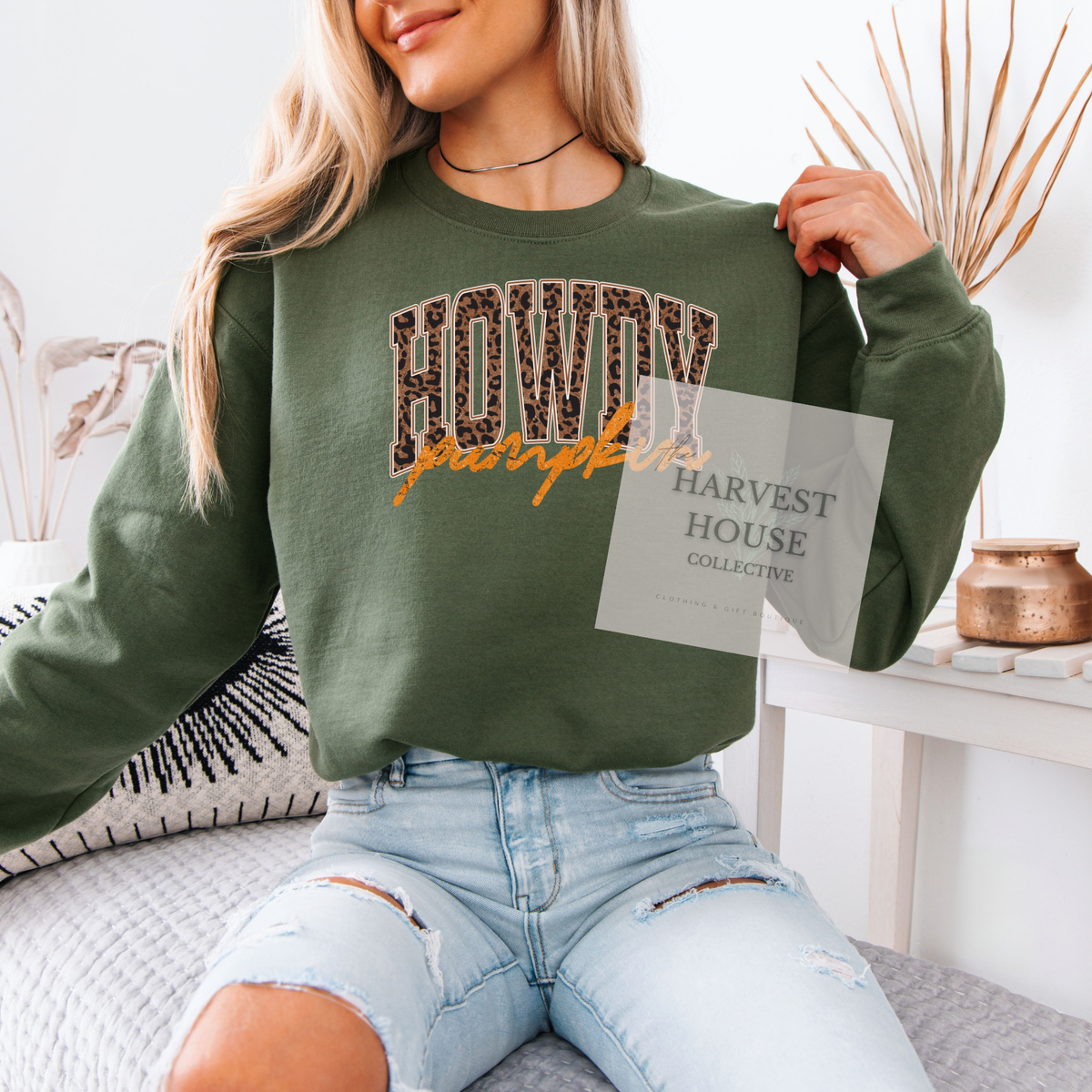 Howdy Pumpkin Crewneck & Hoodie