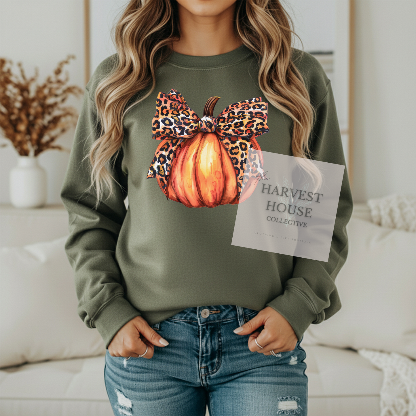 Leopard Pumpkin Crewneck