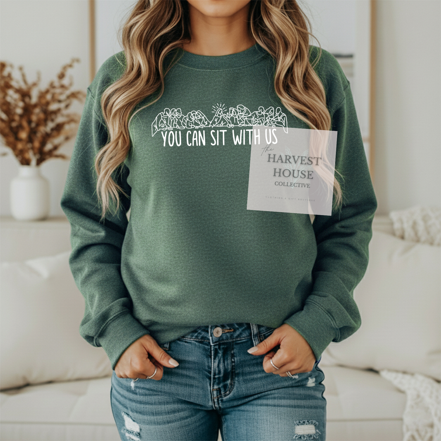 You Can Sit With Us Gildan Crewneck & Hoodie
