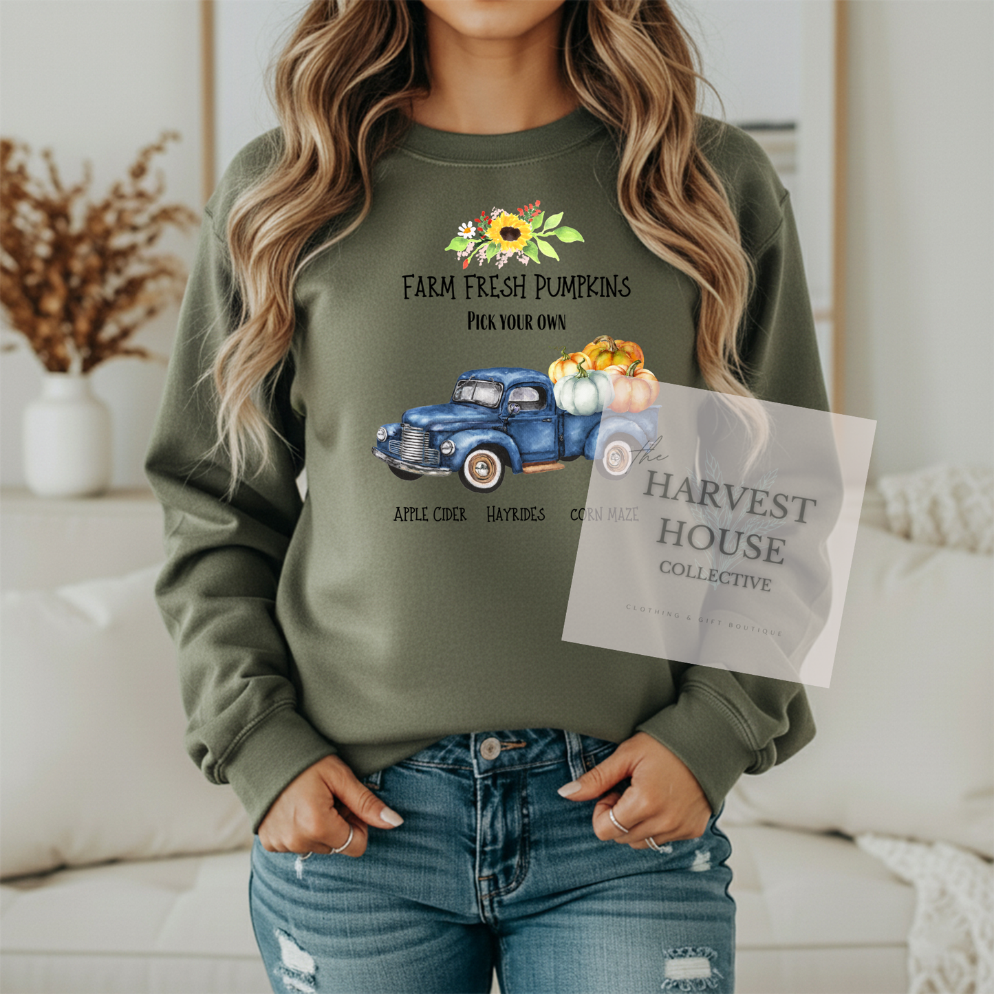 Farm Fresh Pumpkins Crewneck