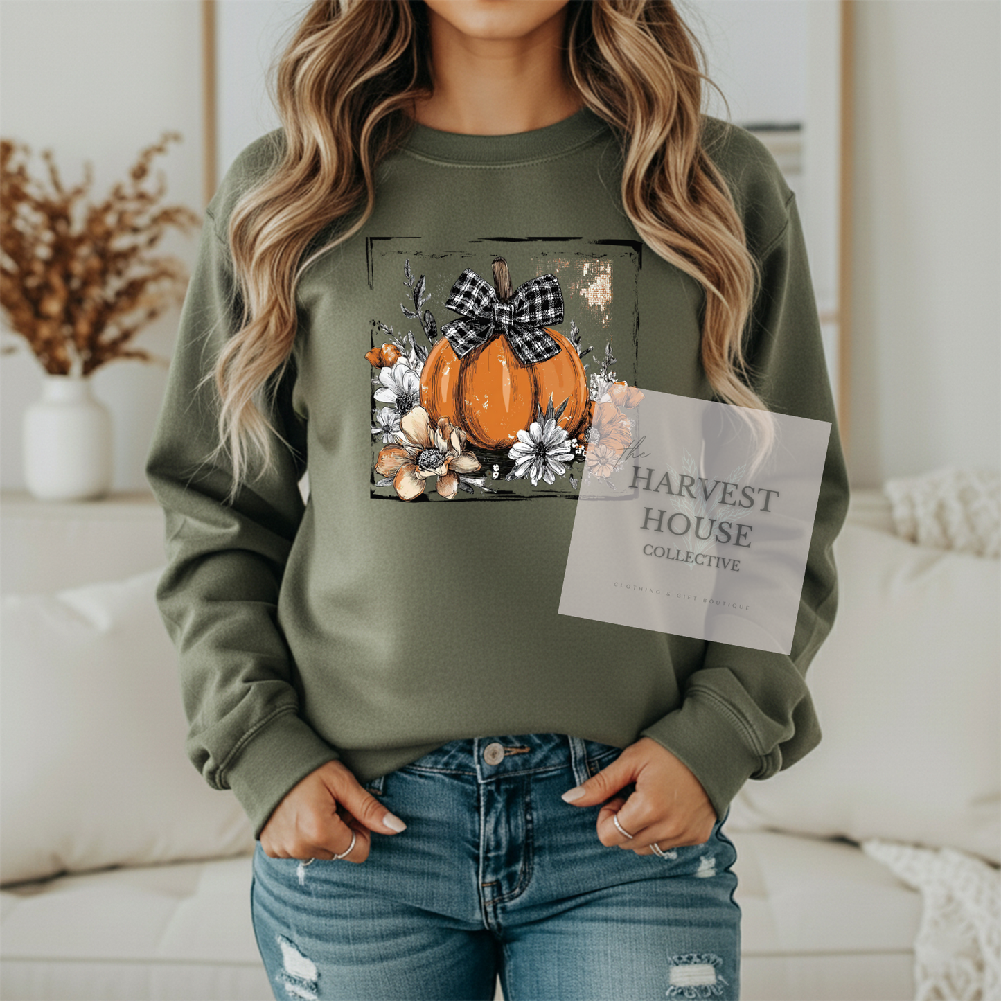 Pretty Fall pumpkin Crewneck