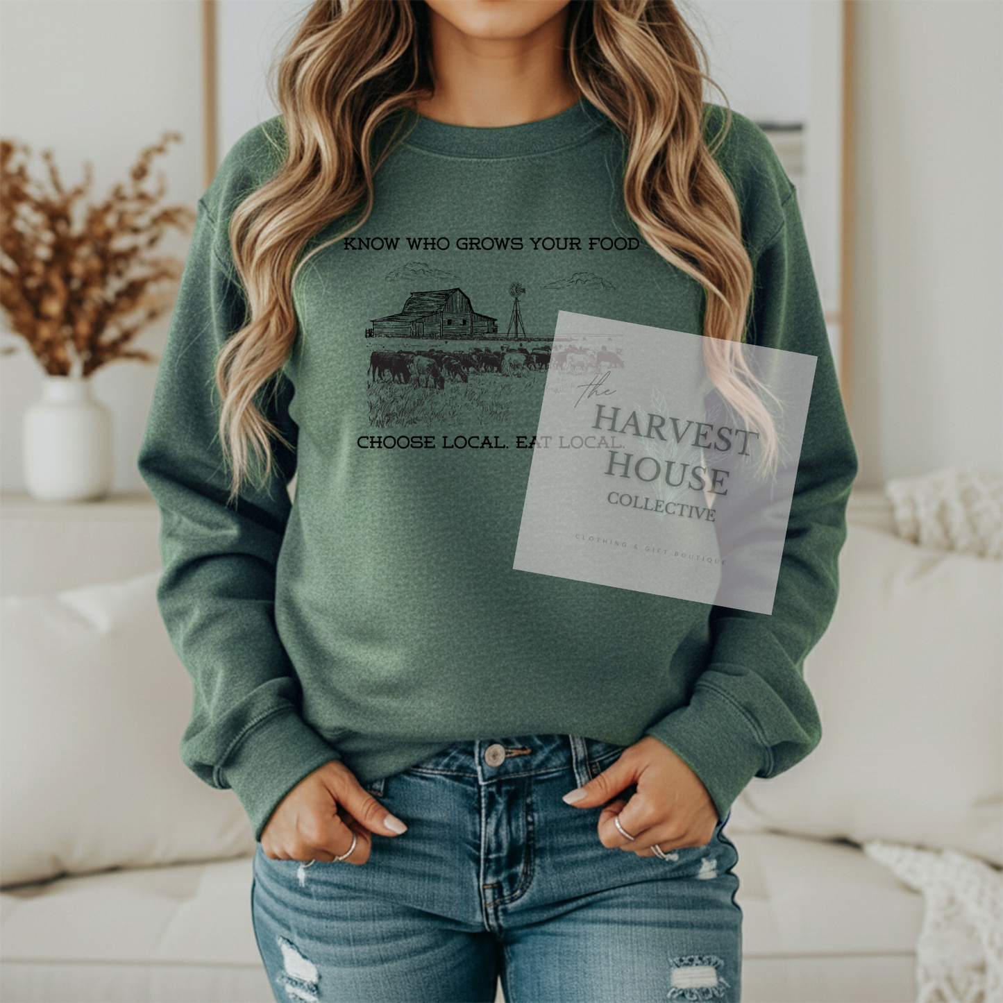 Know Who Grows Your Food Crewneck & Hoodie