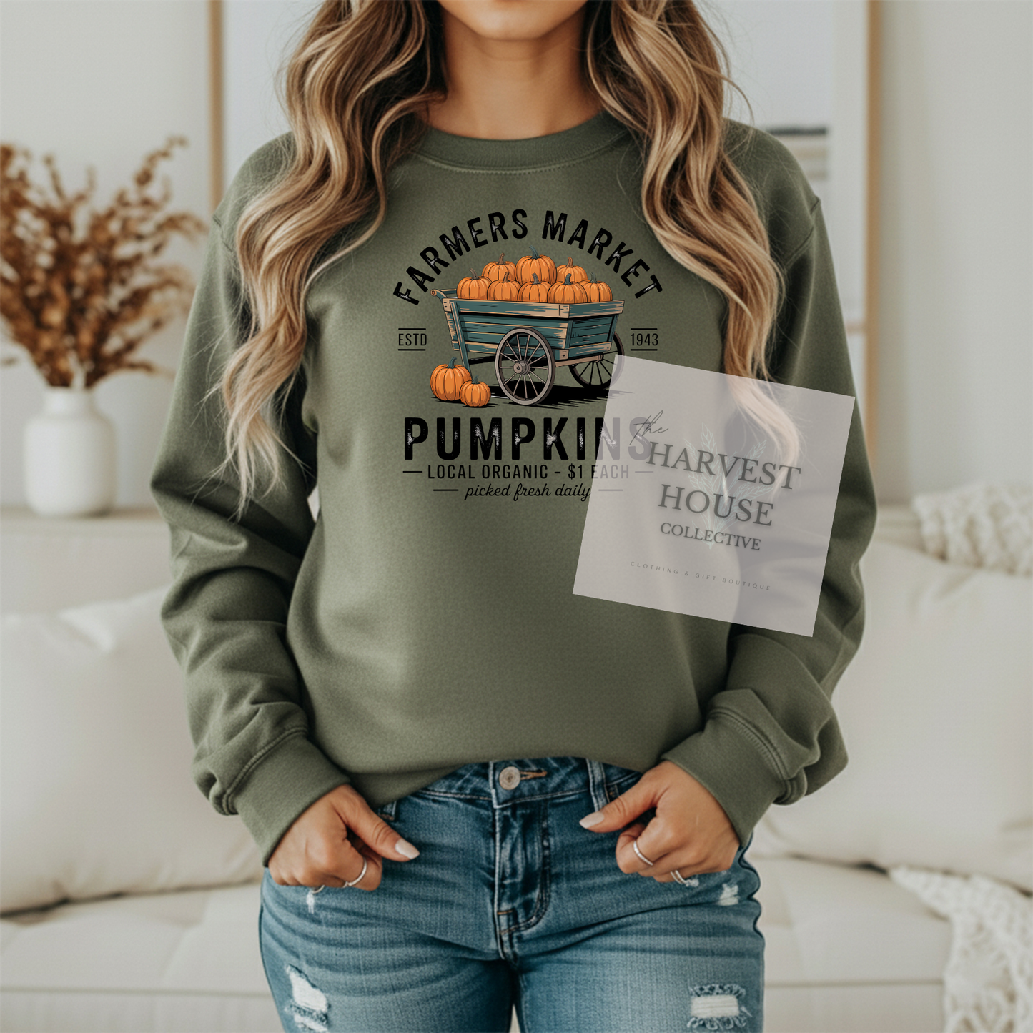 Farmers Market Gildan Hoodie & Crewneck