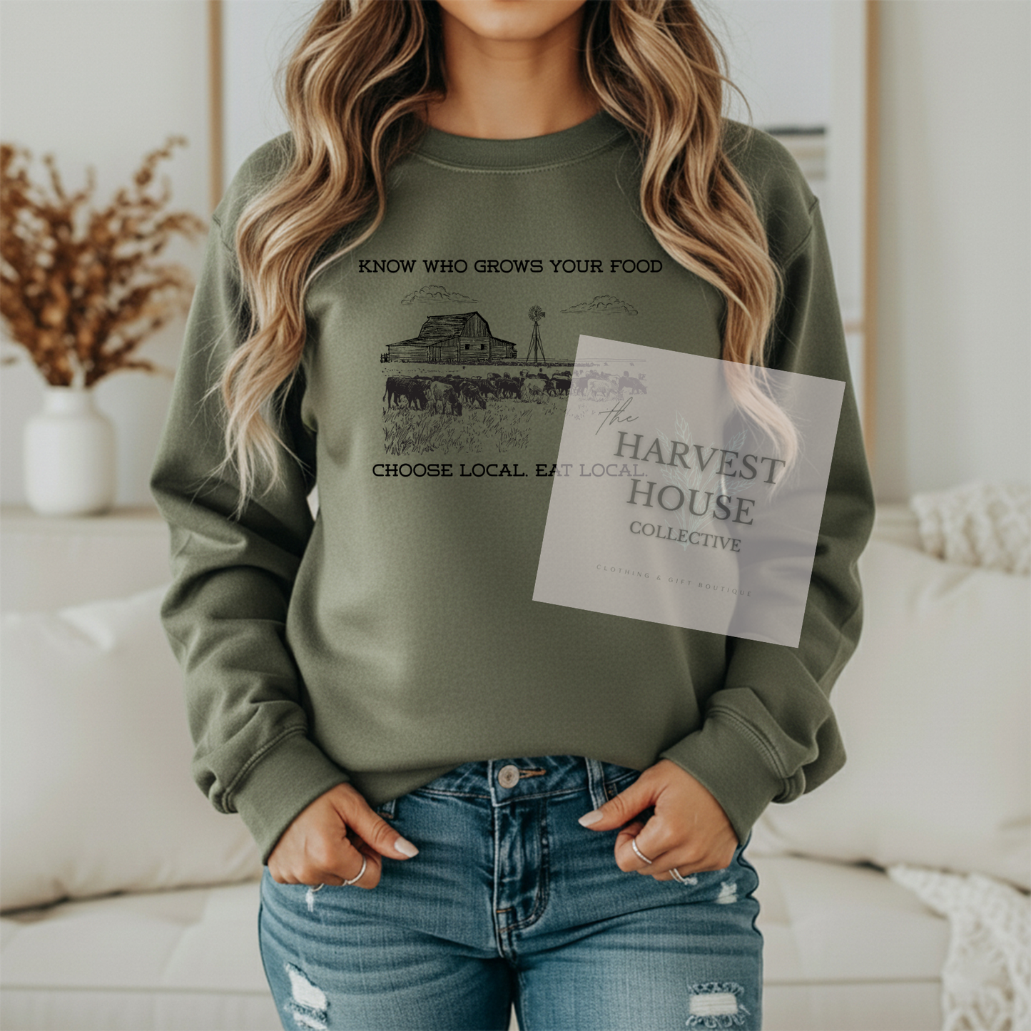 Know Who Grows Your Food Crewneck & Hoodie