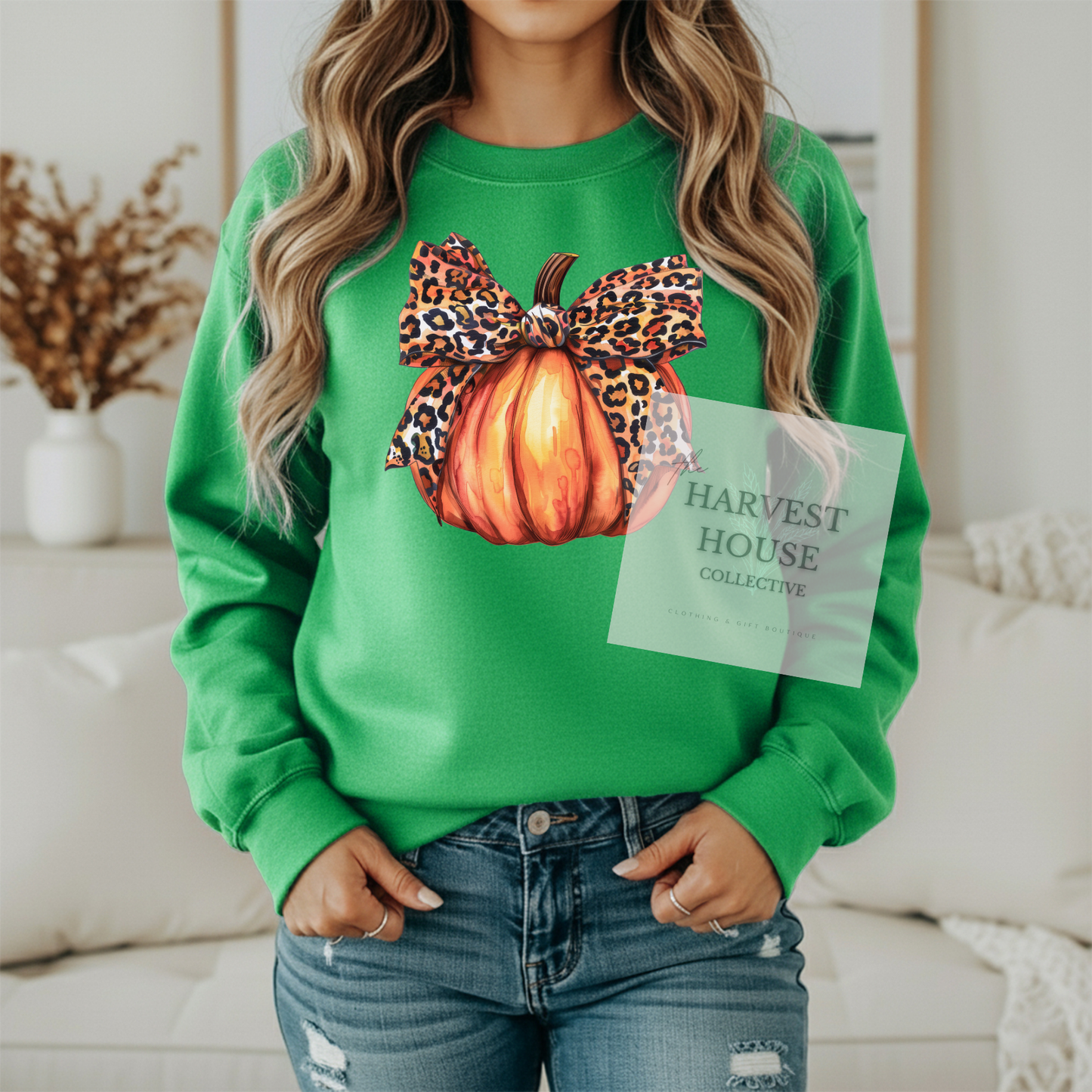 Leopard Pumpkin Crewneck