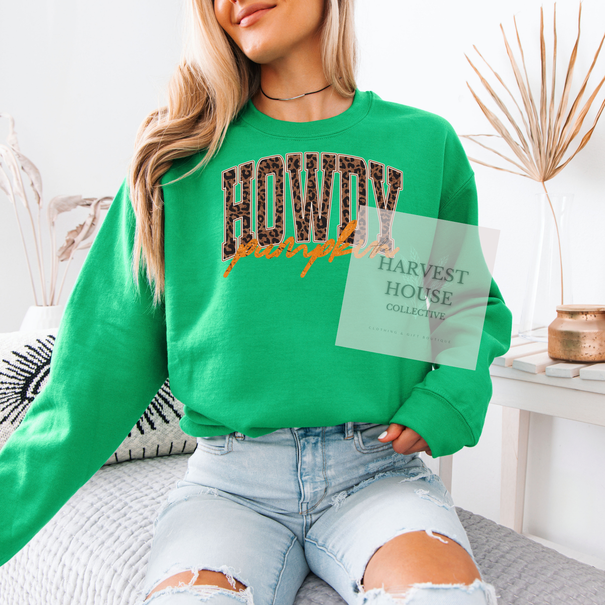 Howdy Pumpkin Crewneck & Hoodie