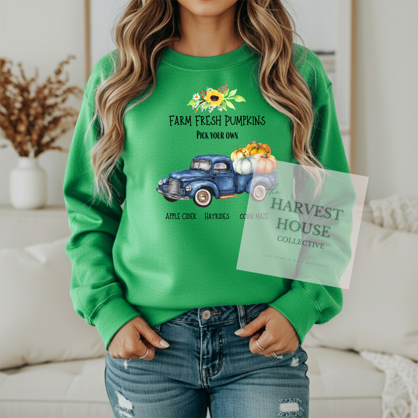 Farm Fresh Pumpkins Crewneck
