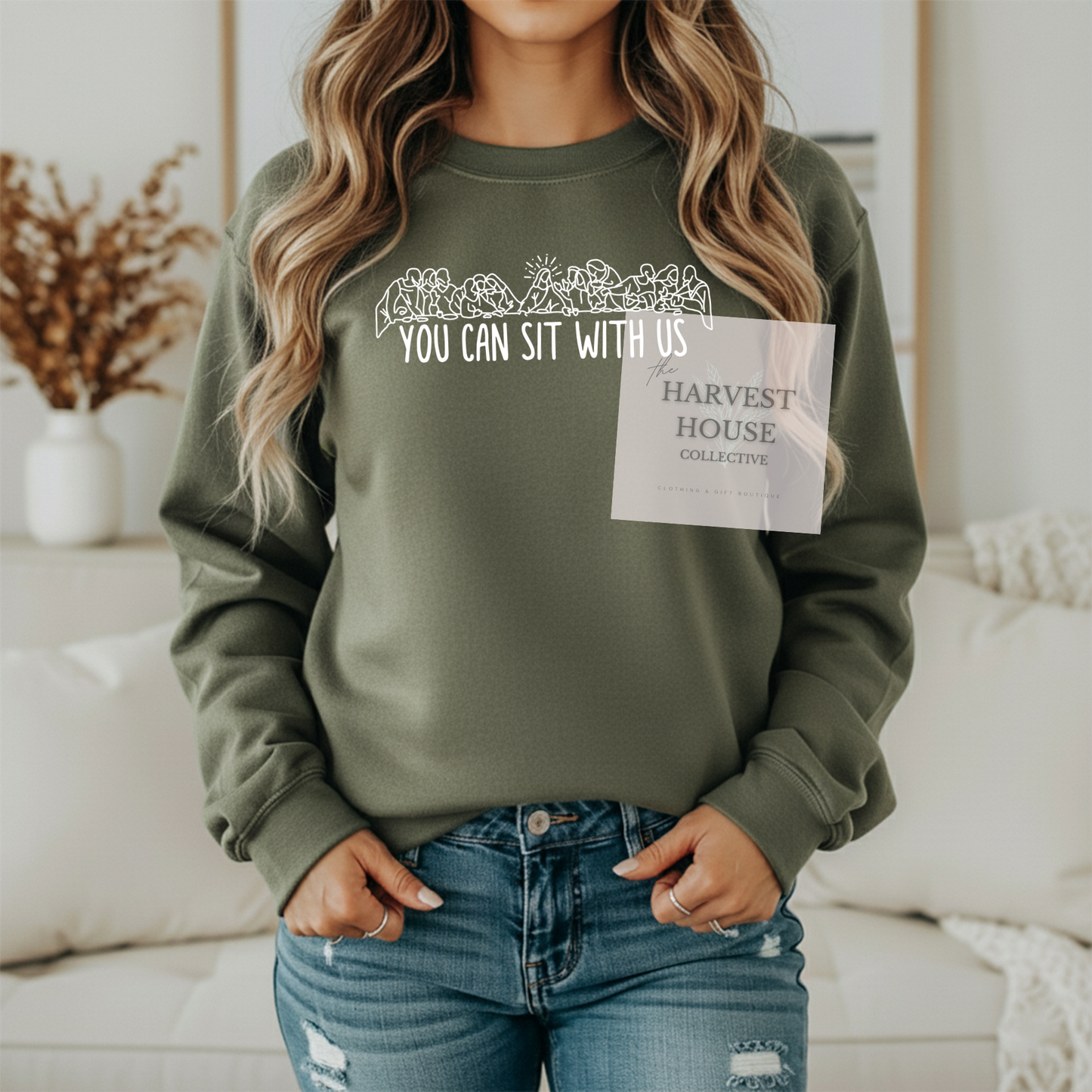 You Can Sit With Us Gildan Crewneck & Hoodie