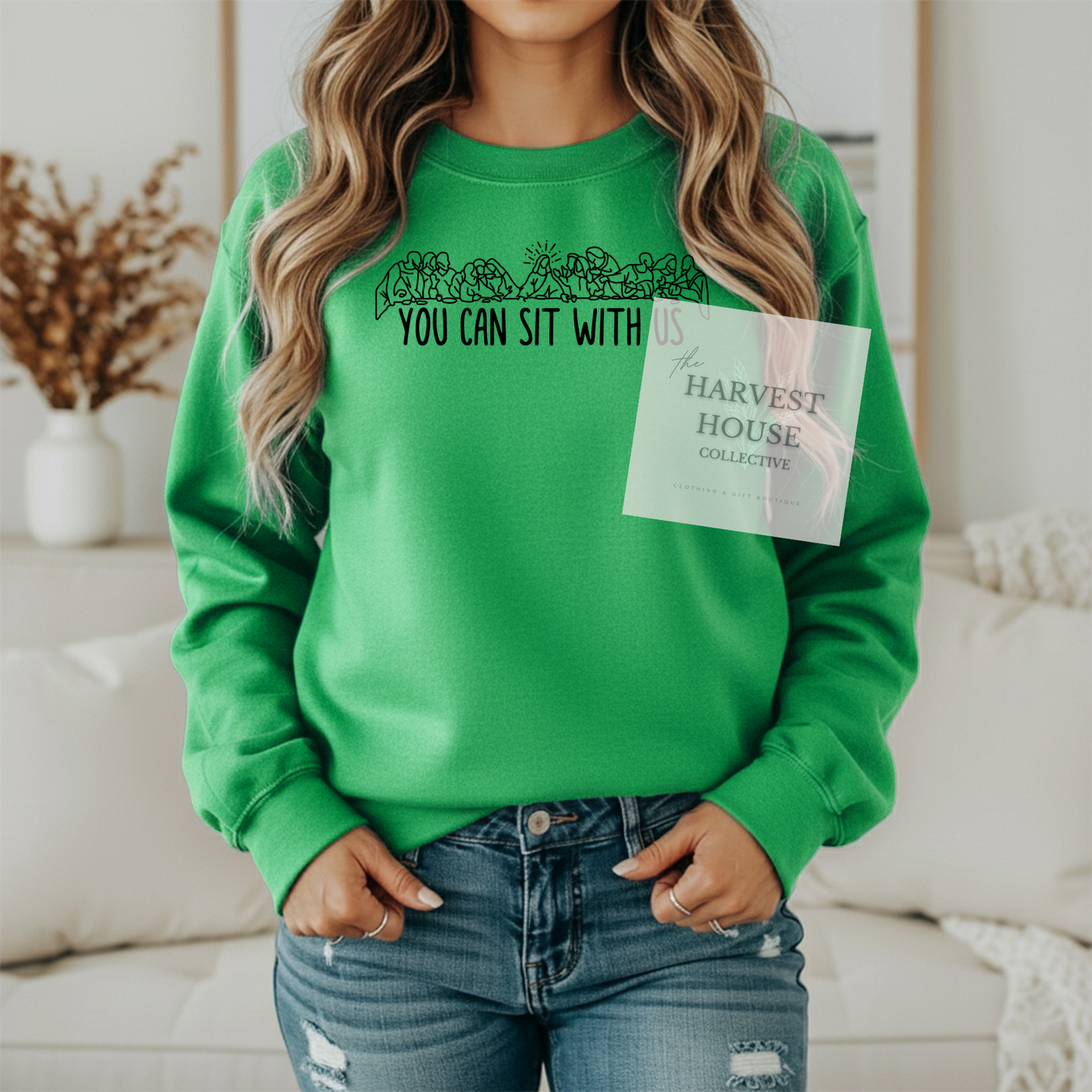 You Can Sit With Us Gildan Crewneck & Hoodie