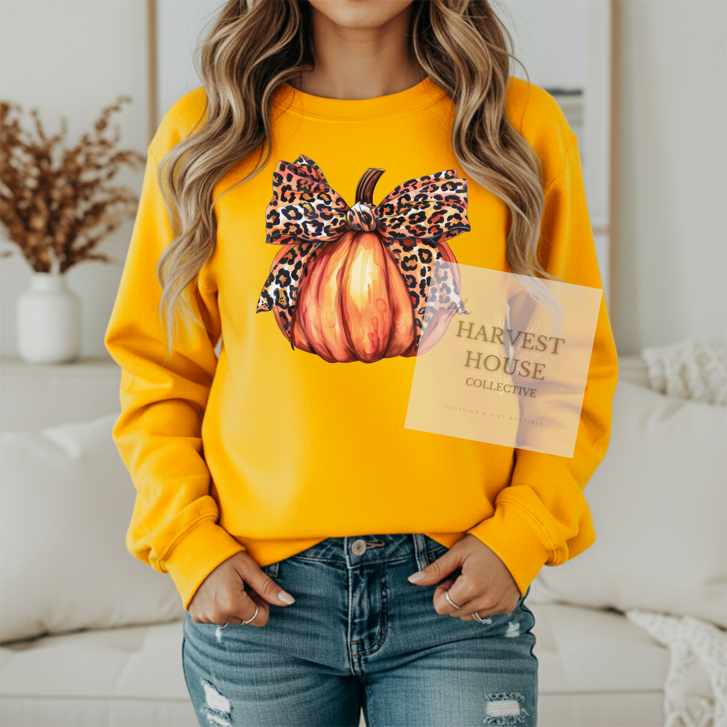 Leopard Pumpkin Crewneck