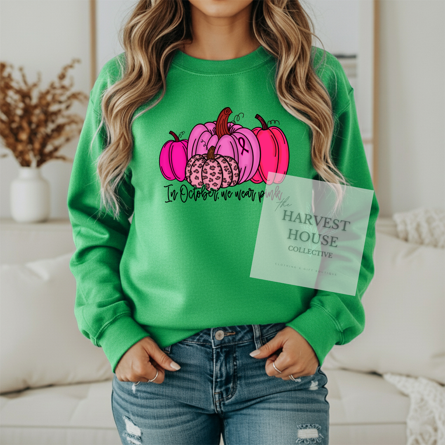In October We Wear Pink Crewneck & Hoodie