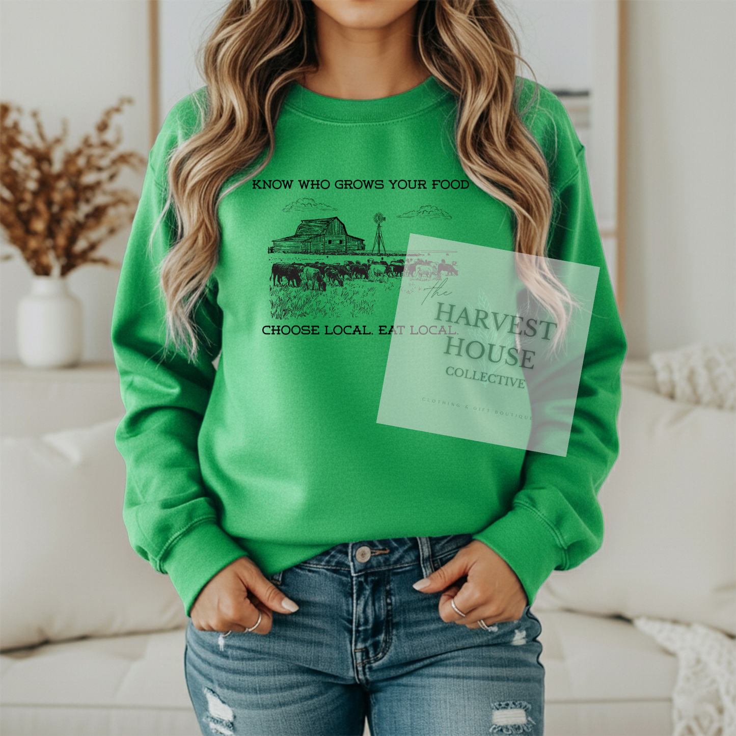 Know Who Grows Your Food Crewneck & Hoodie
