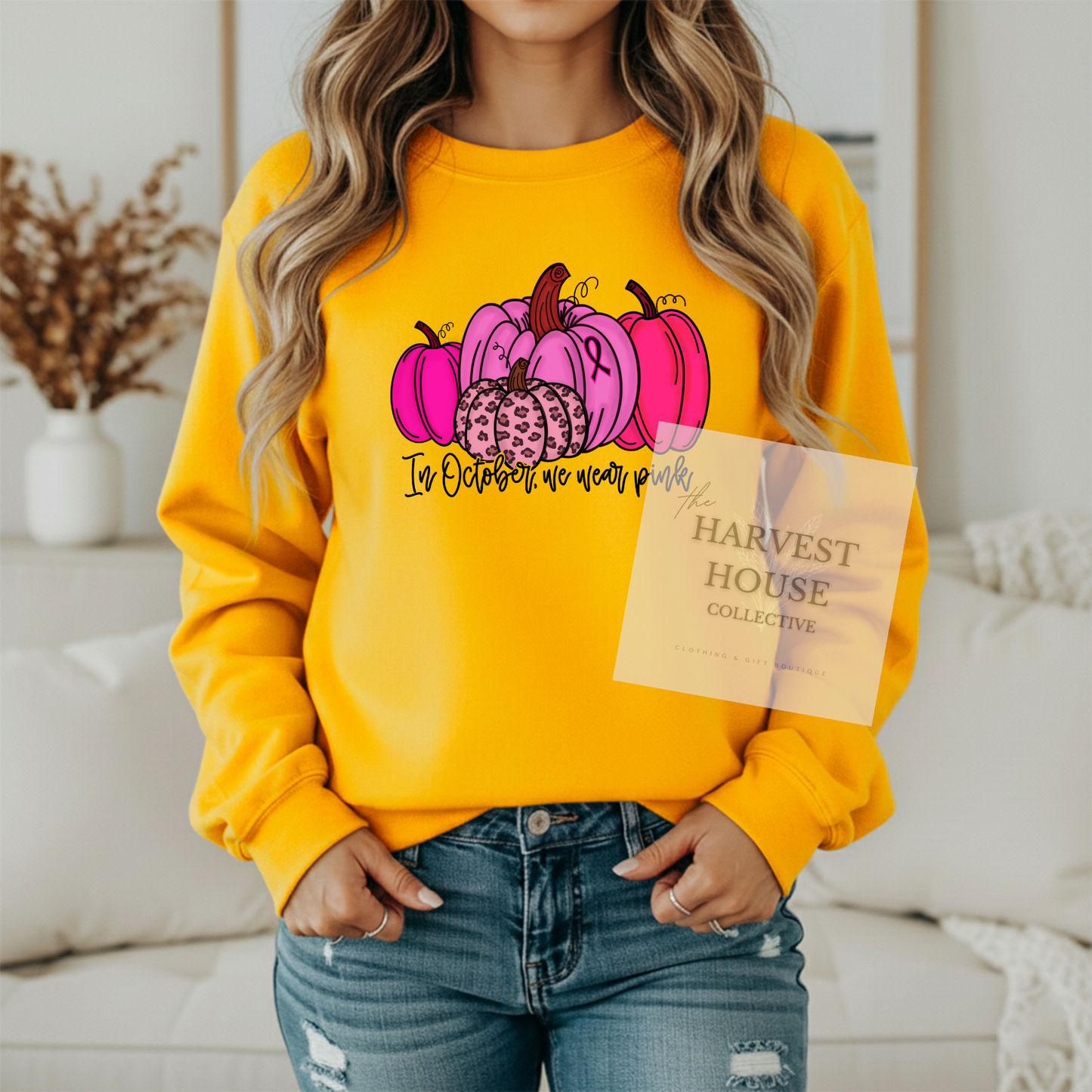In October We Wear Pink Crewneck & Hoodie