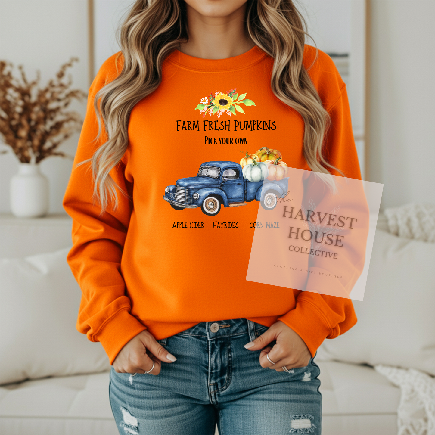 Farm Fresh Pumpkins Crewneck